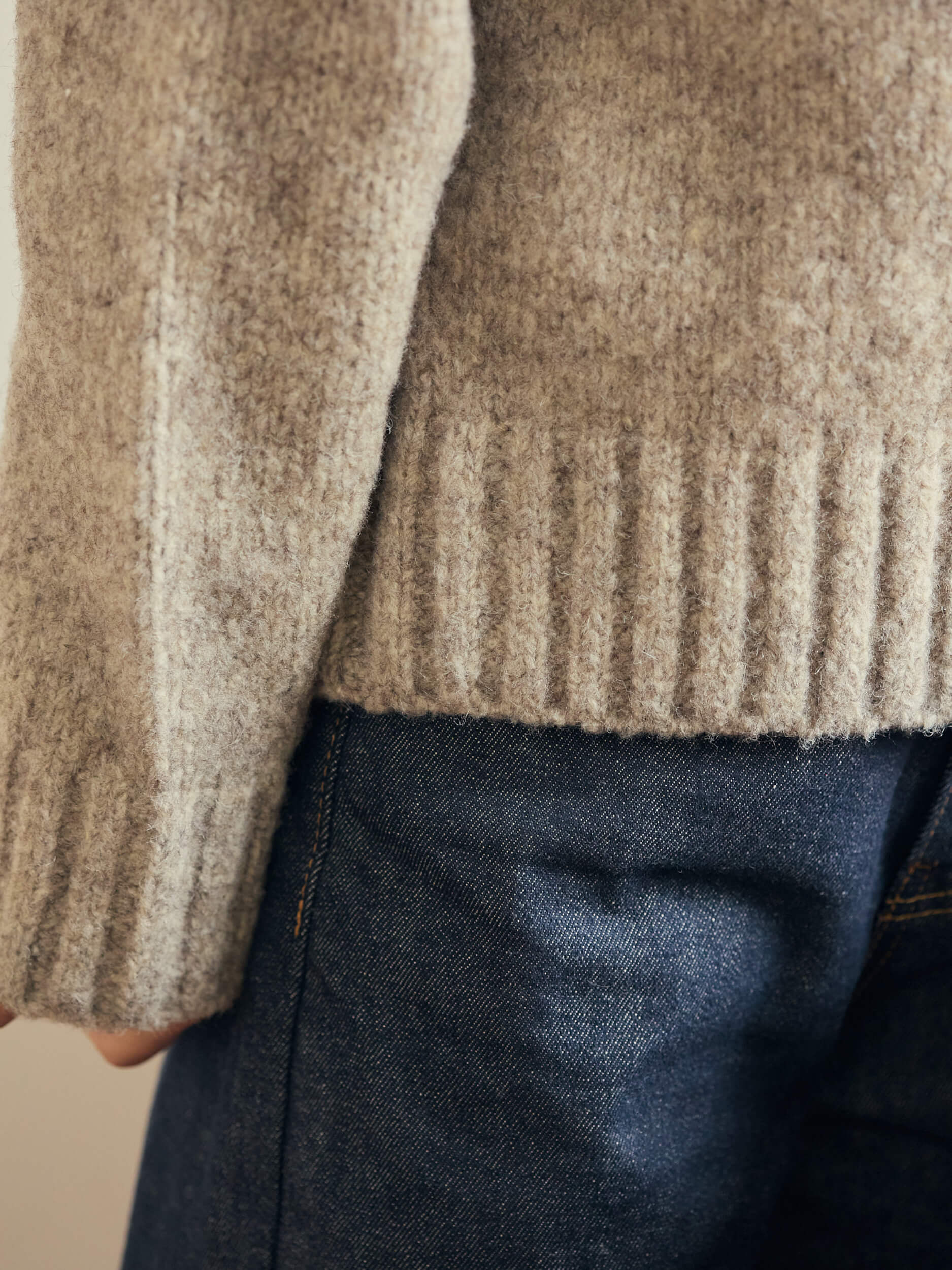 mixture knit cardigan