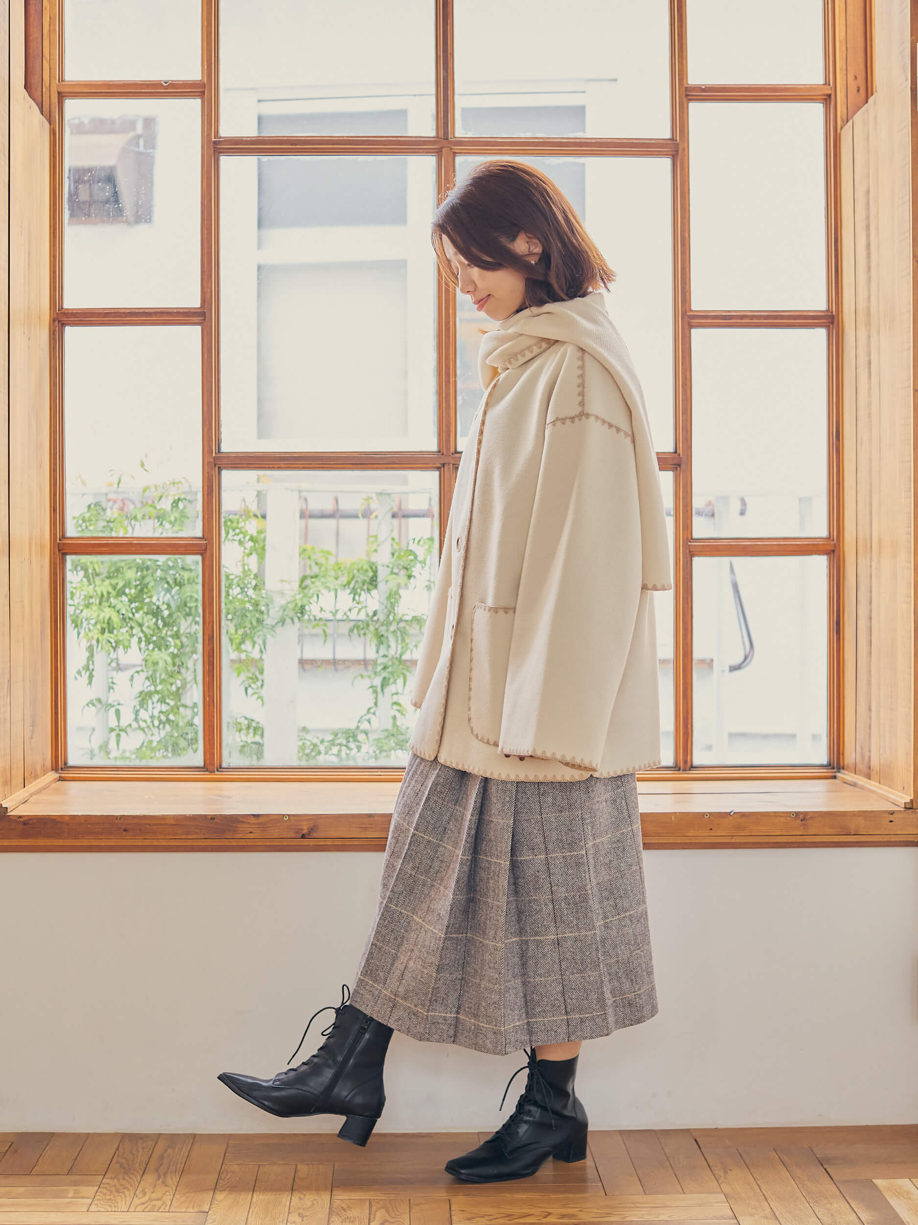with stall coat【ivory】