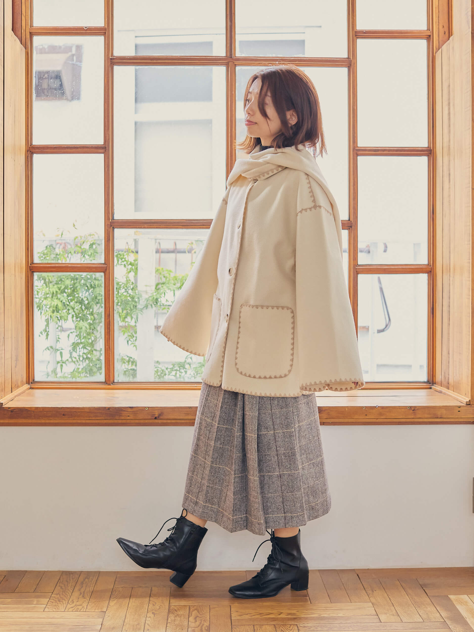 with stall coat【ivory】