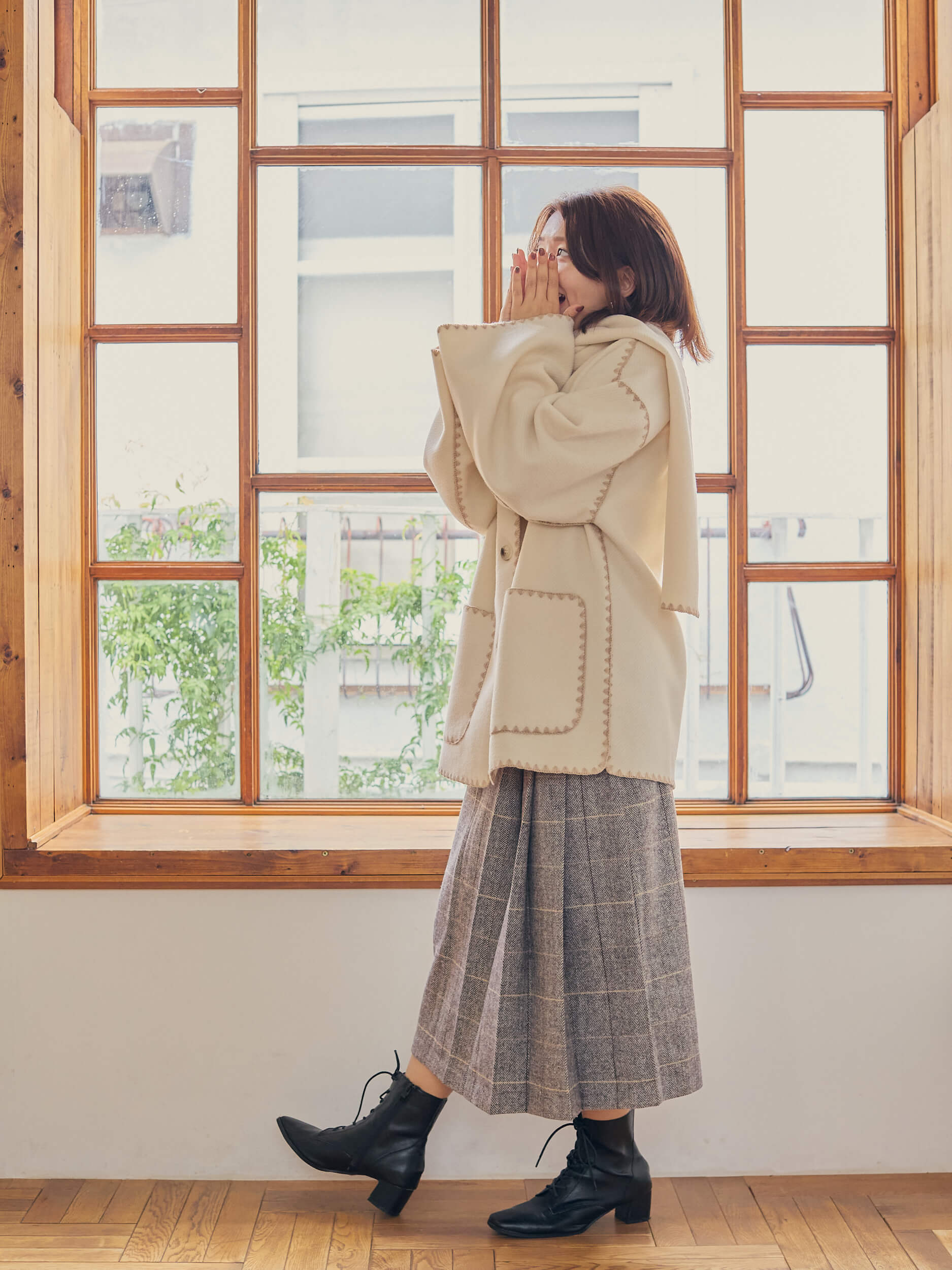 with stall coat【ivory】