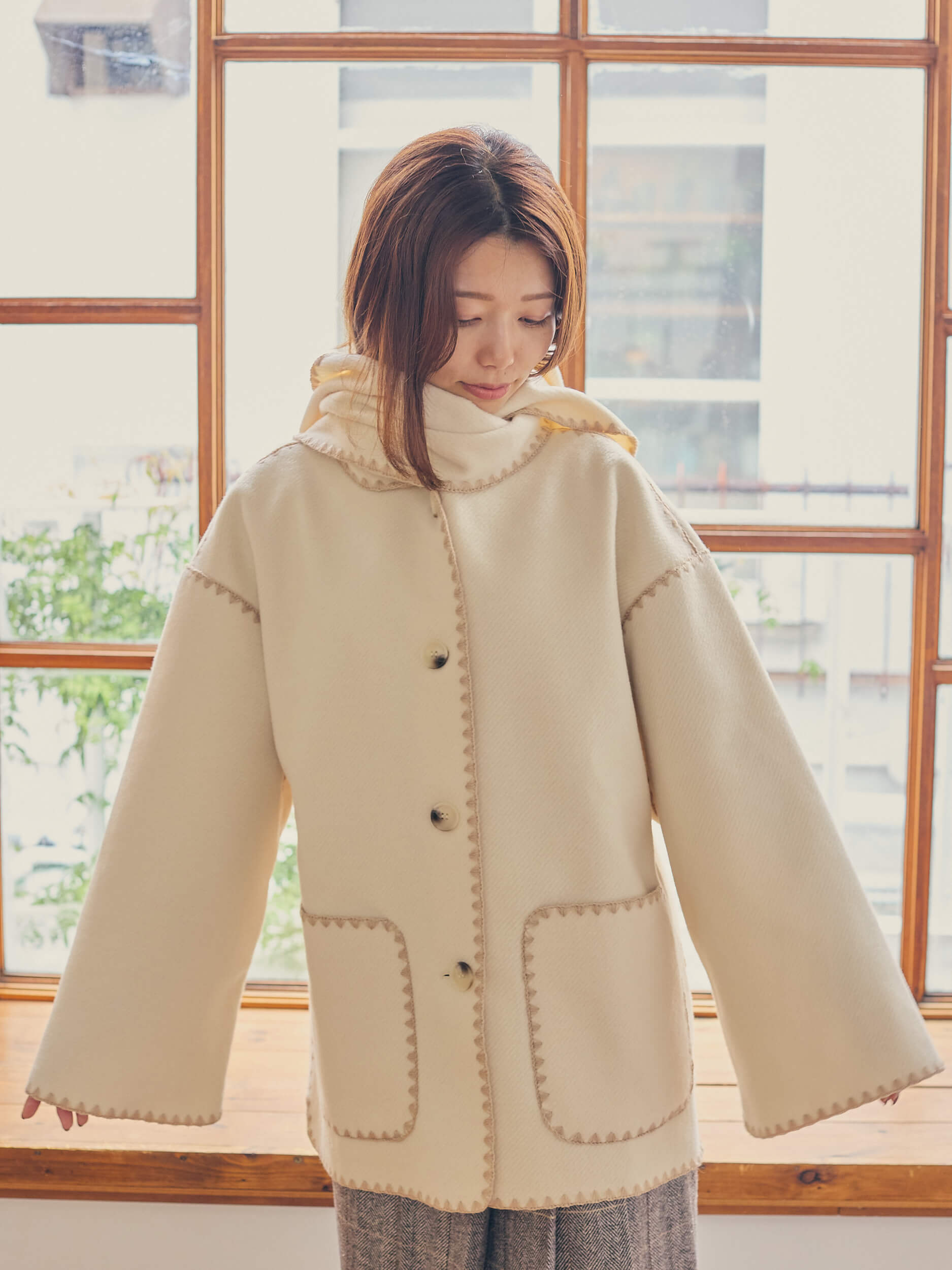 with stall coat【ivory】