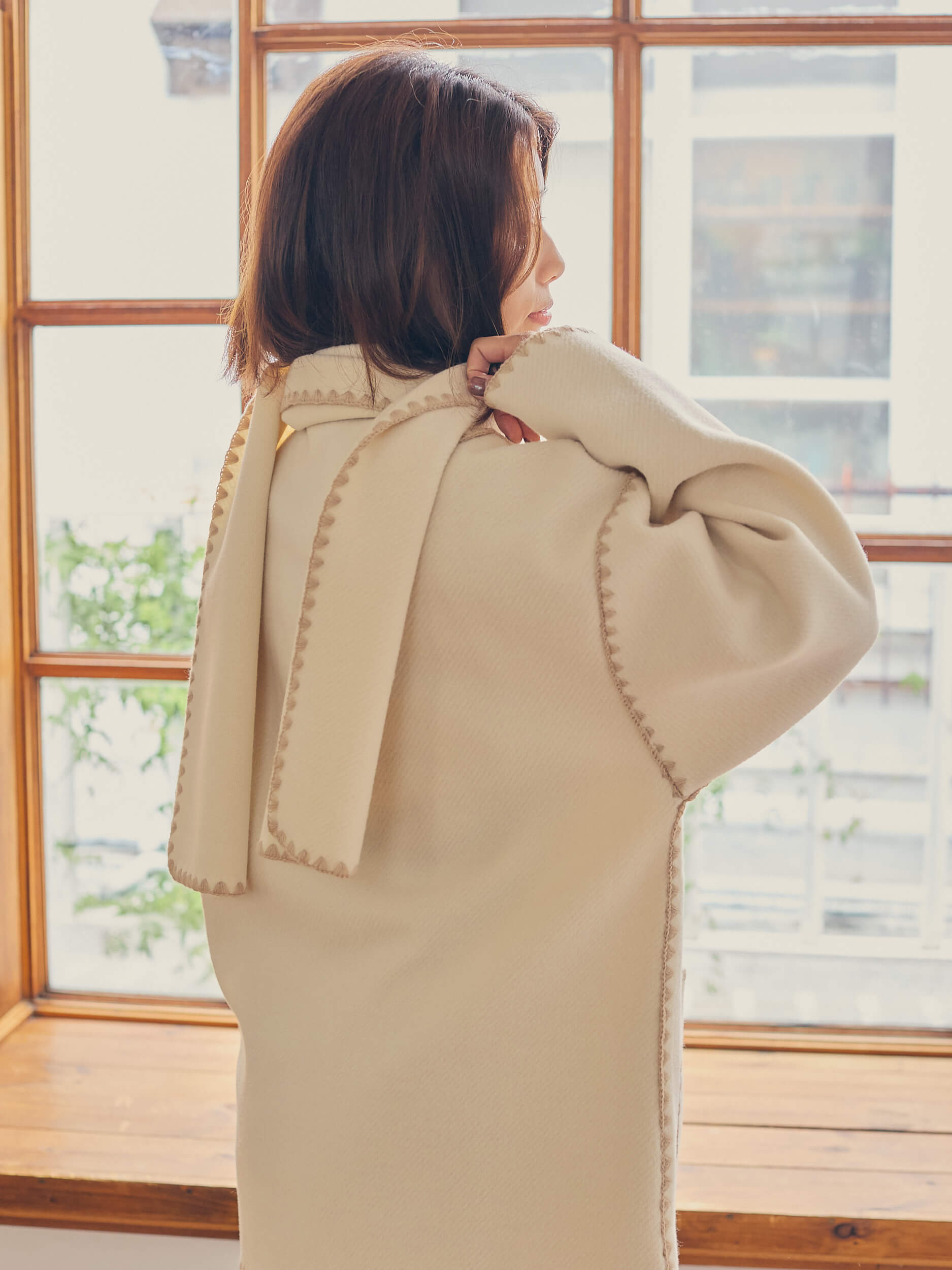 with stall coat【ivory】