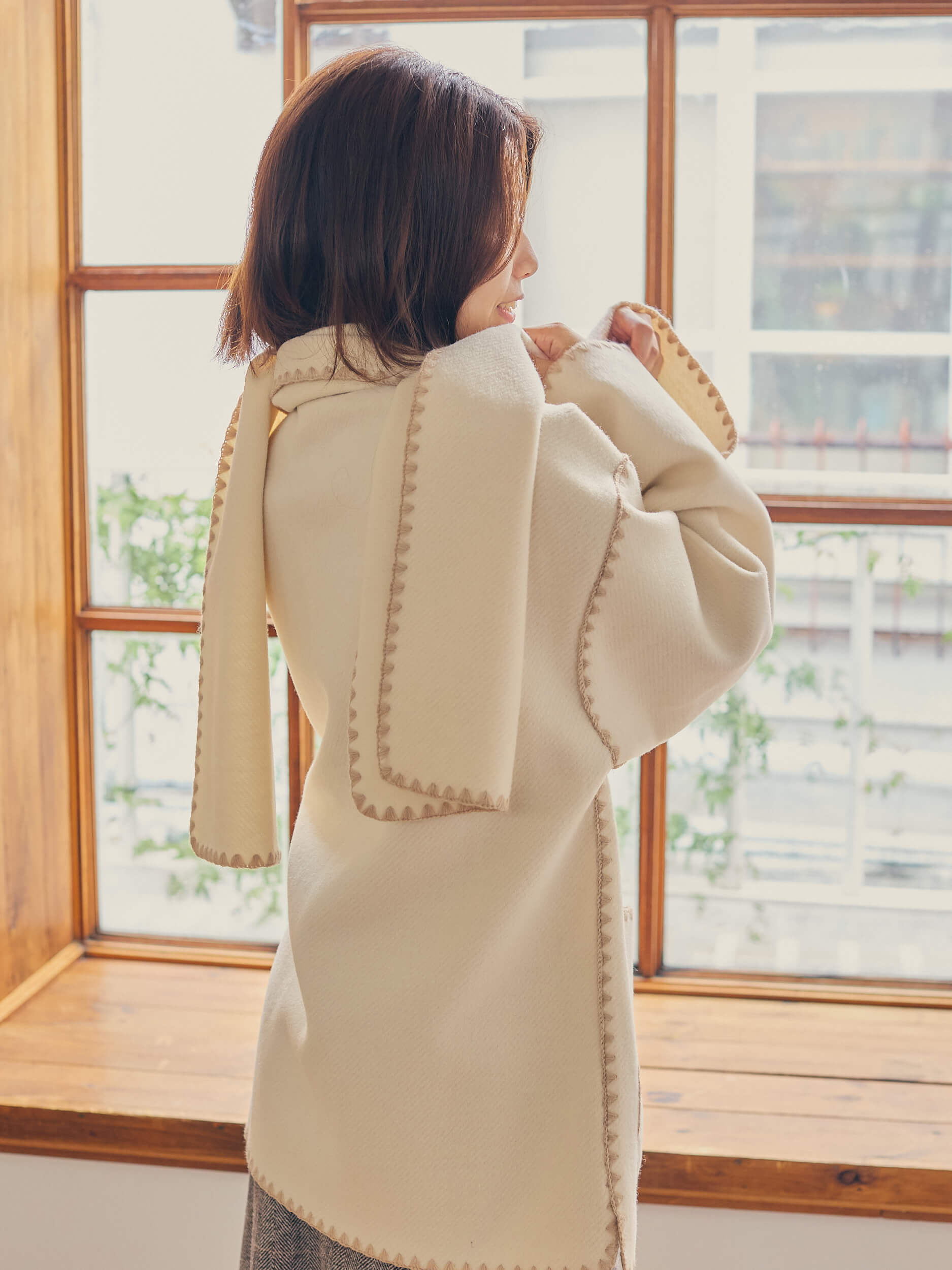 with stall coat【ivory】