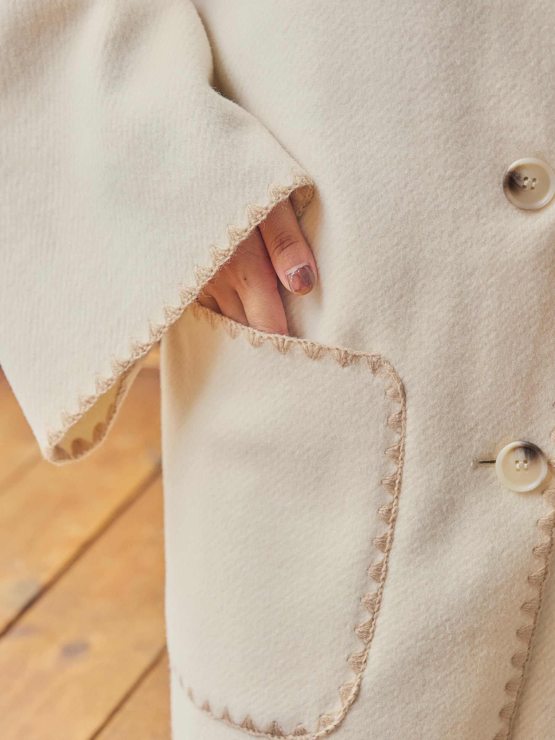 with stall coat【ivory】