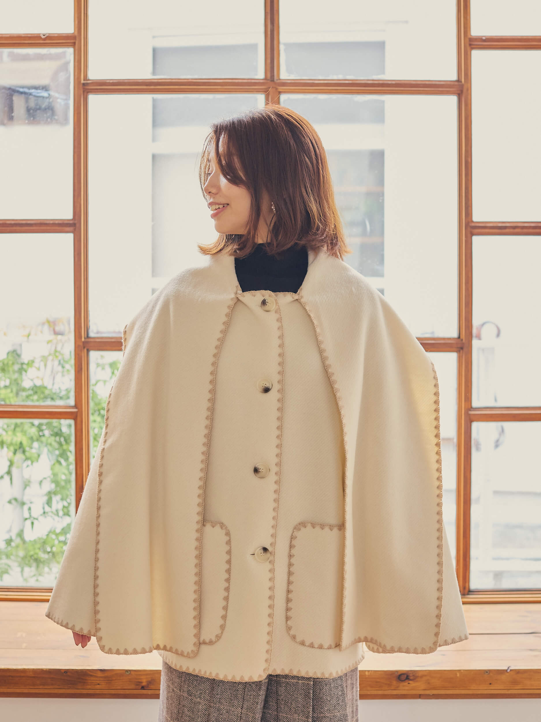 with stall coat【ivory】
