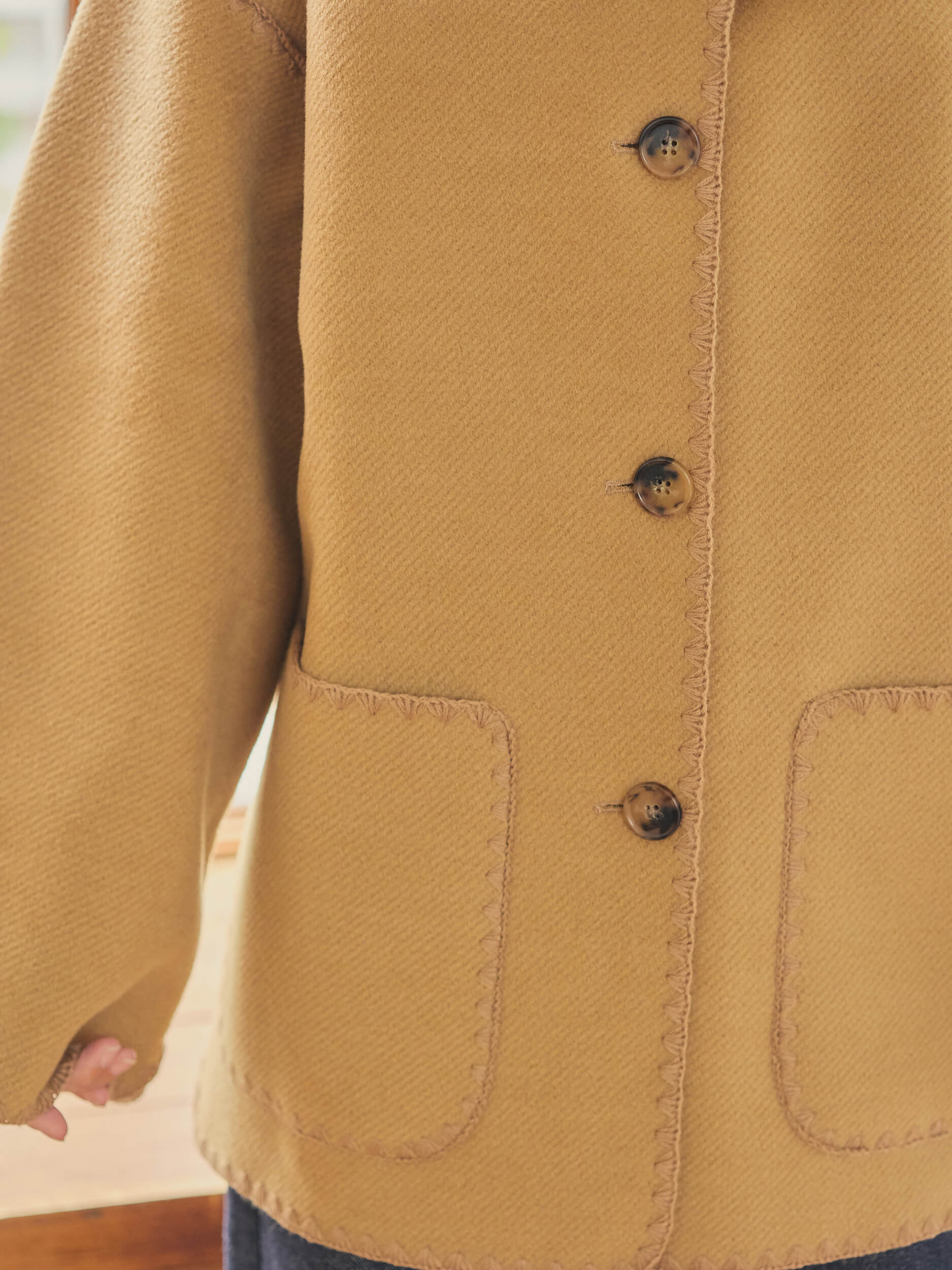 with stall coat【camel】