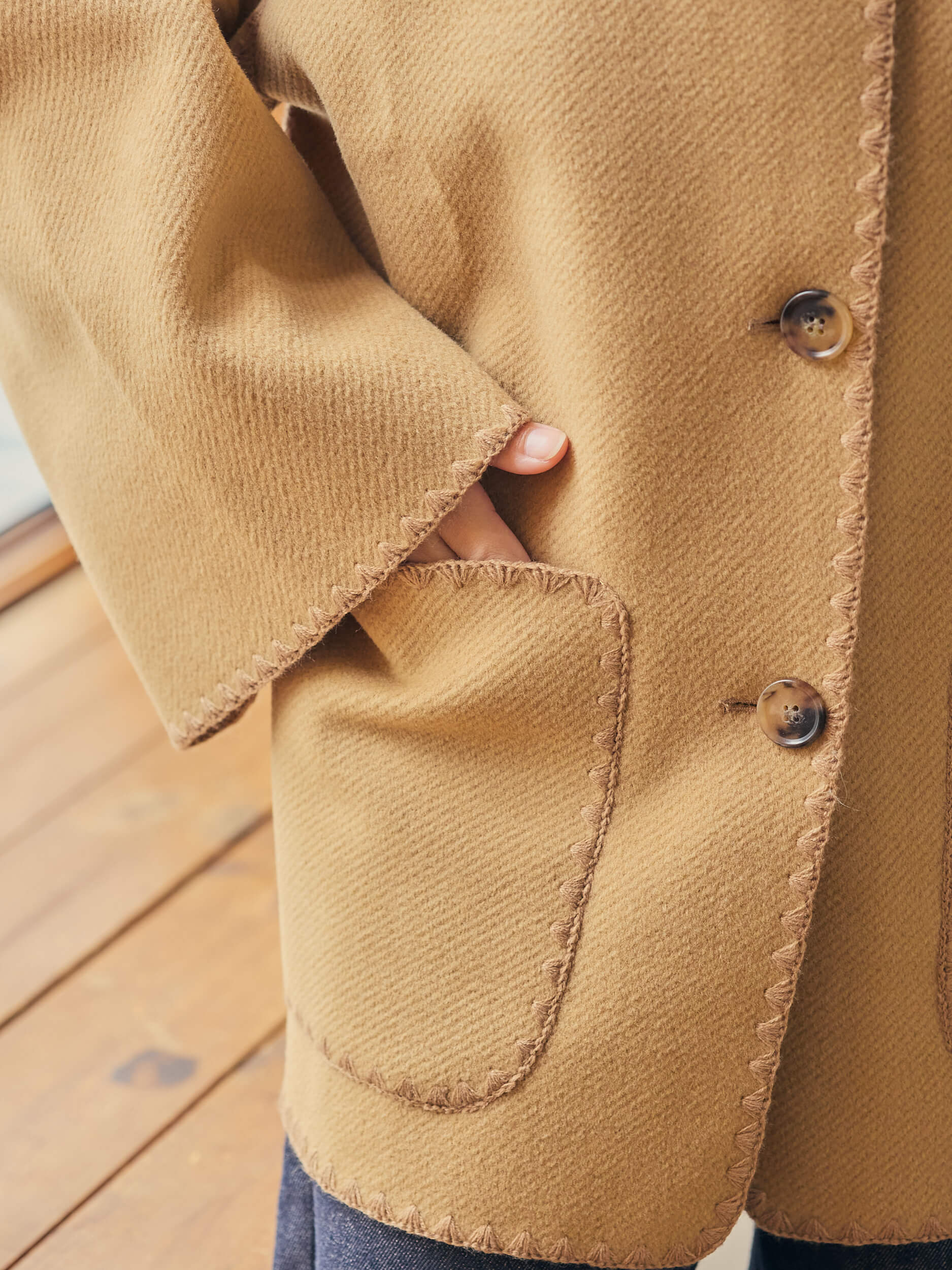 with stall coat【camel】