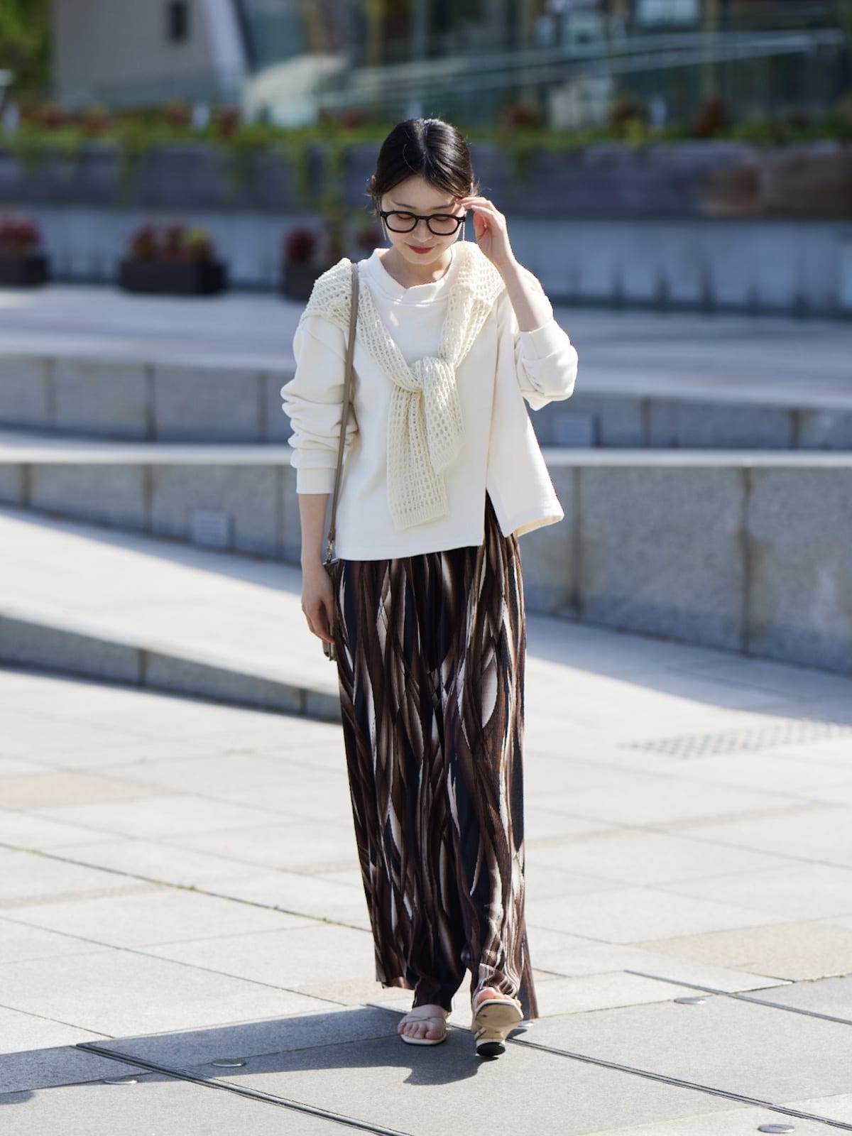 brown mirror pants