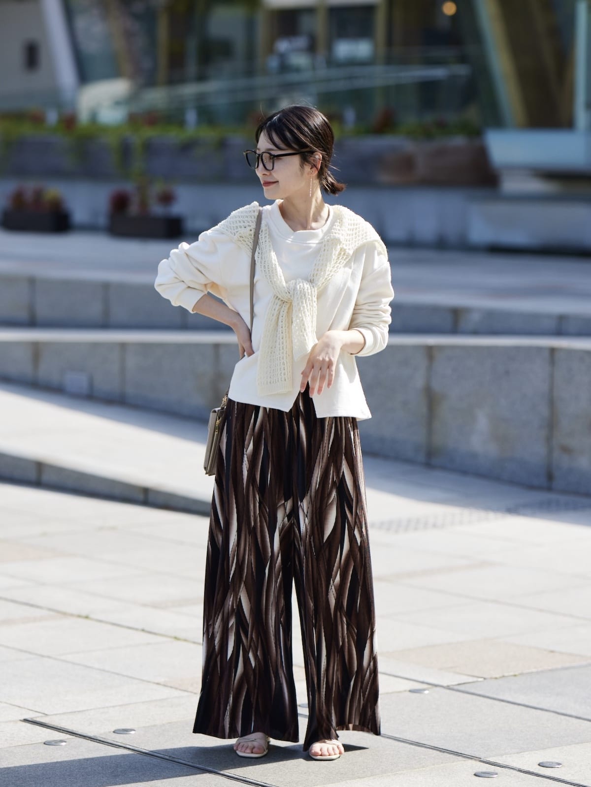 brown mirror pants