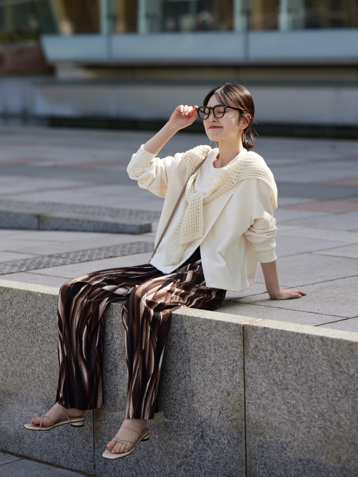 brown mirror pants