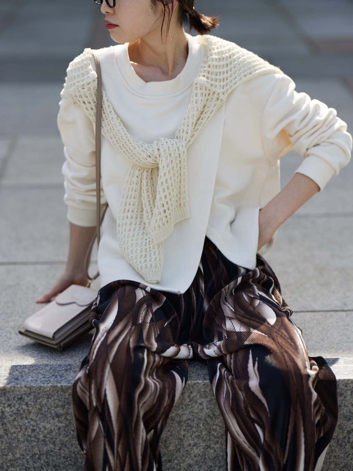 brown mirror pants