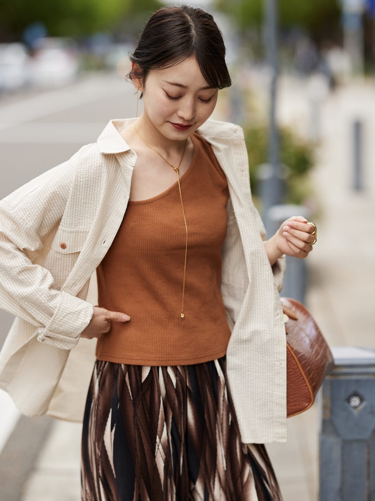 brown mirror pants