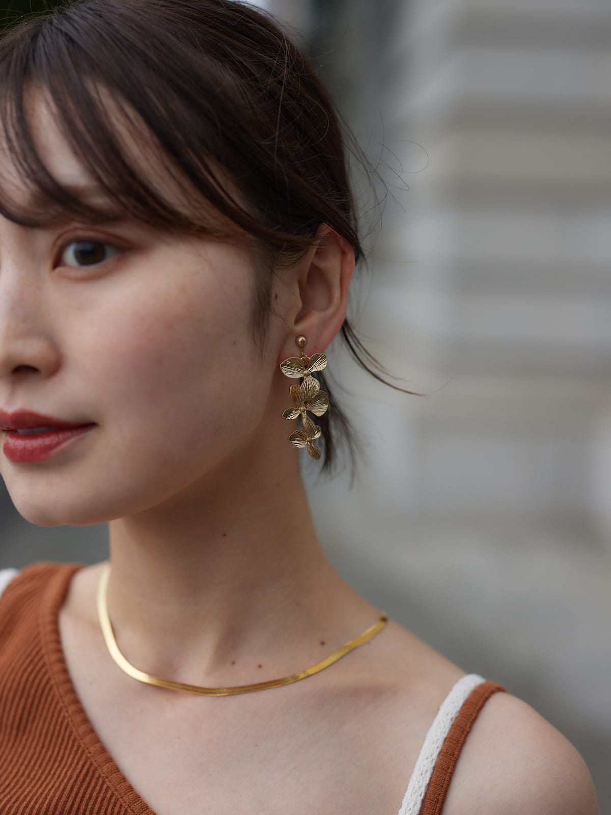 flower row pierce / earring