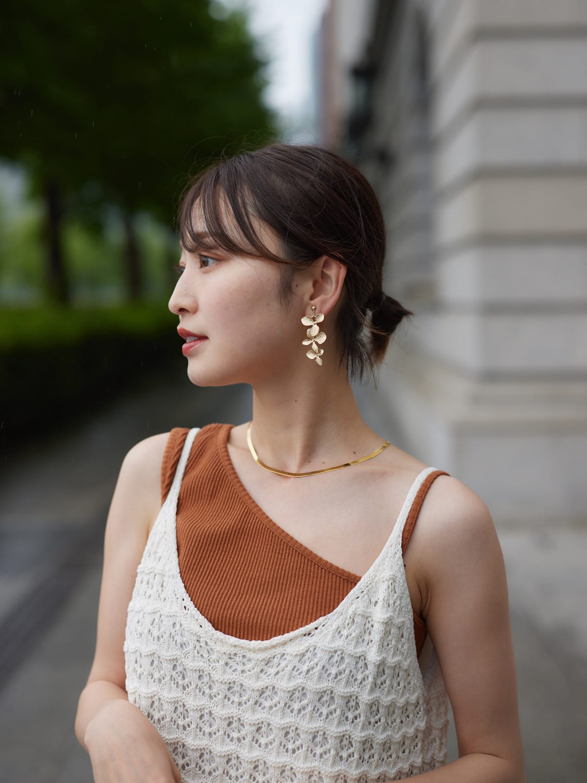 flower row pierce / earring