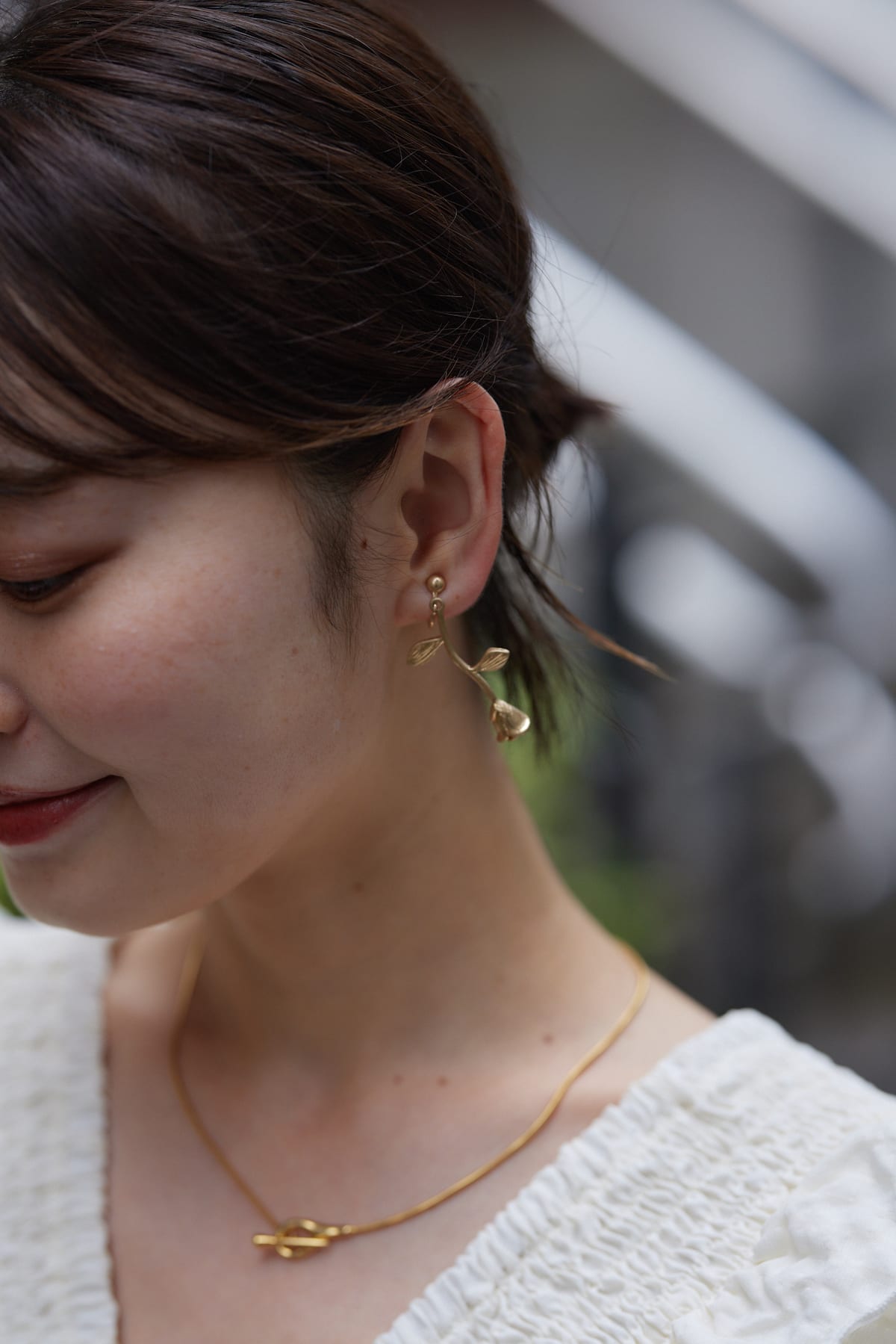 tulip pierce/earring