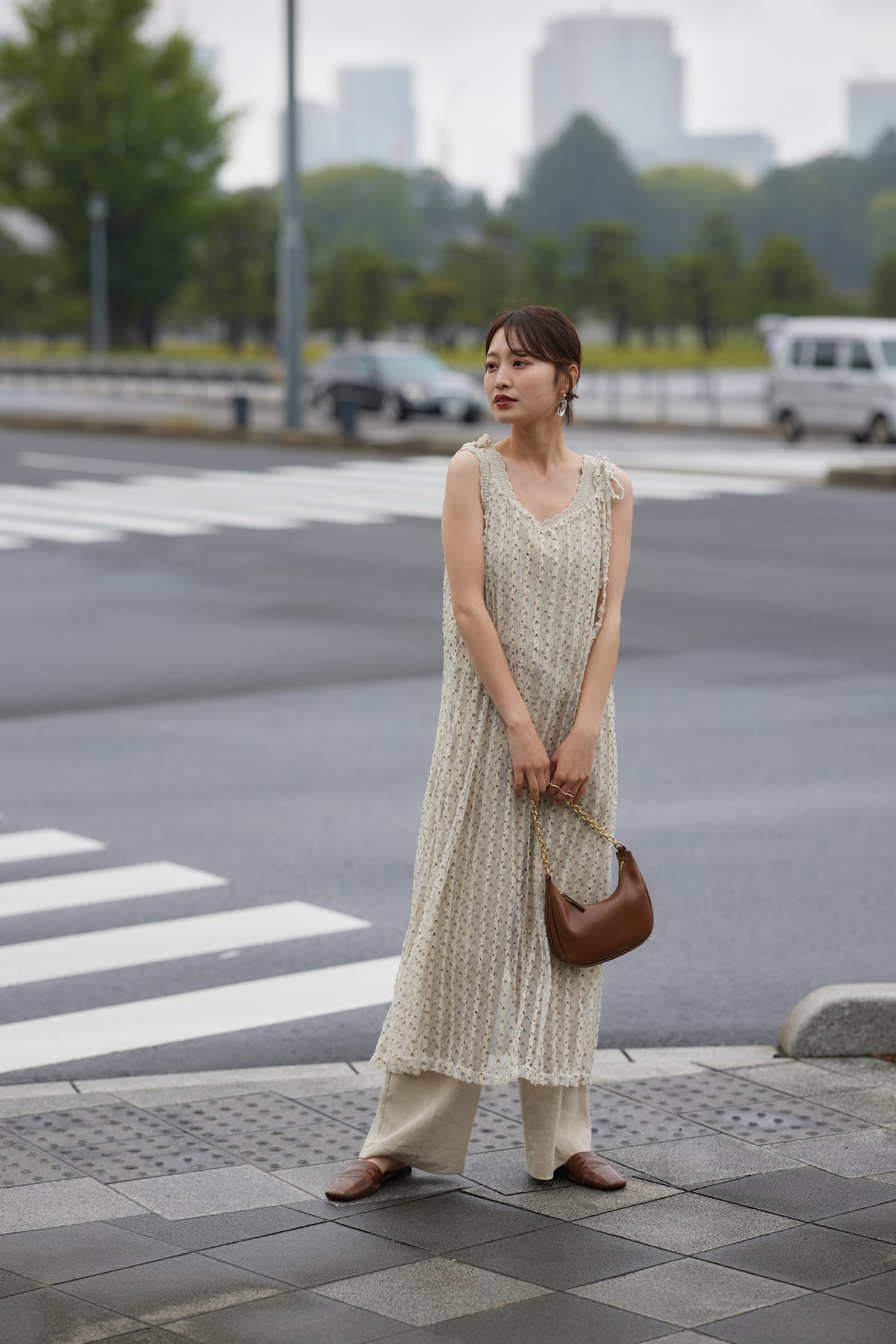 tulle lace cami op