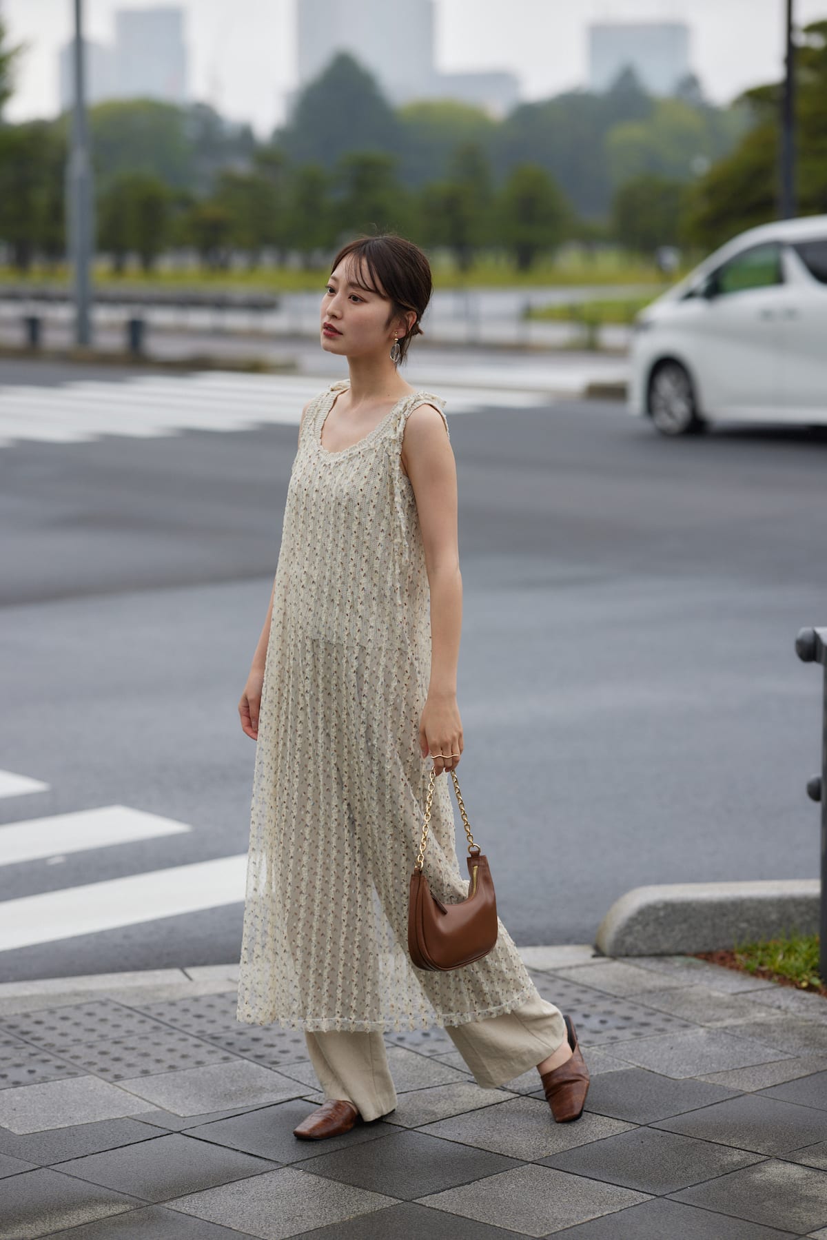 tulle lace cami op