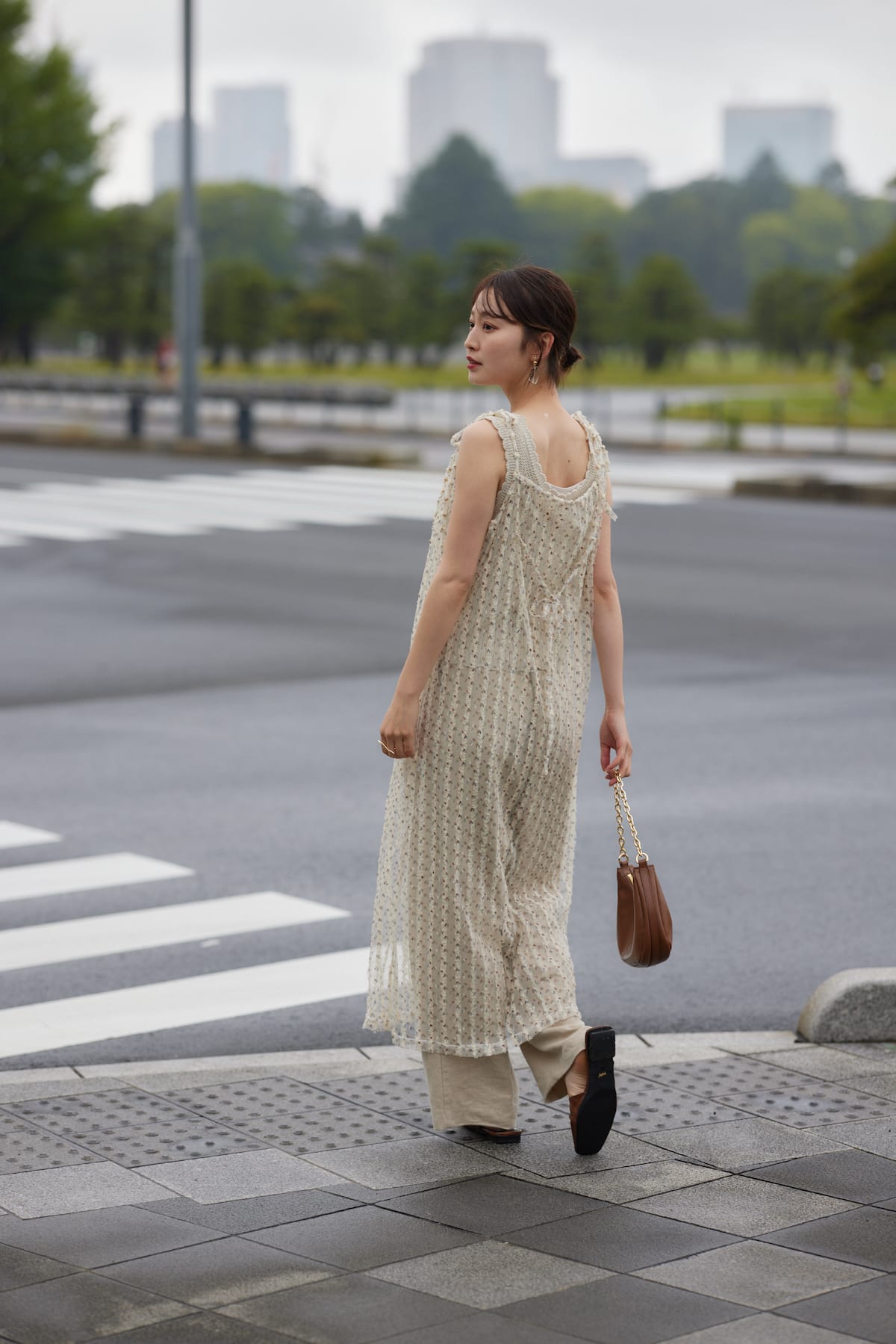 tulle lace cami op