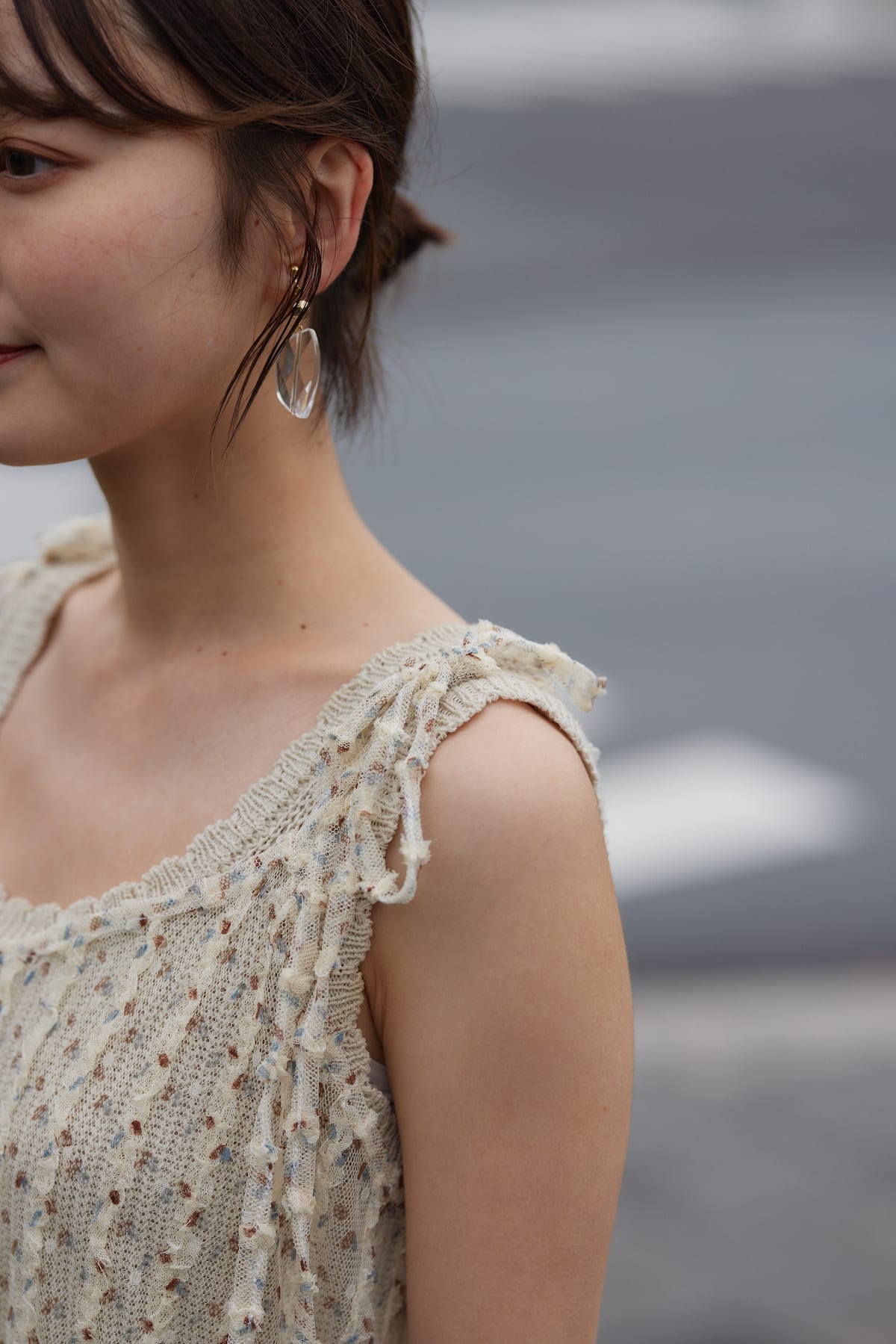 tulle lace cami op