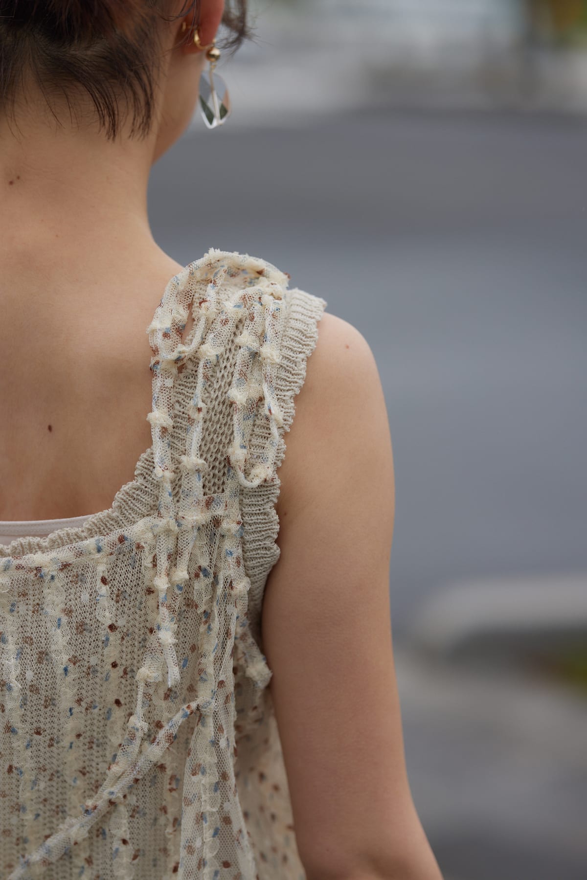 tulle lace cami op
