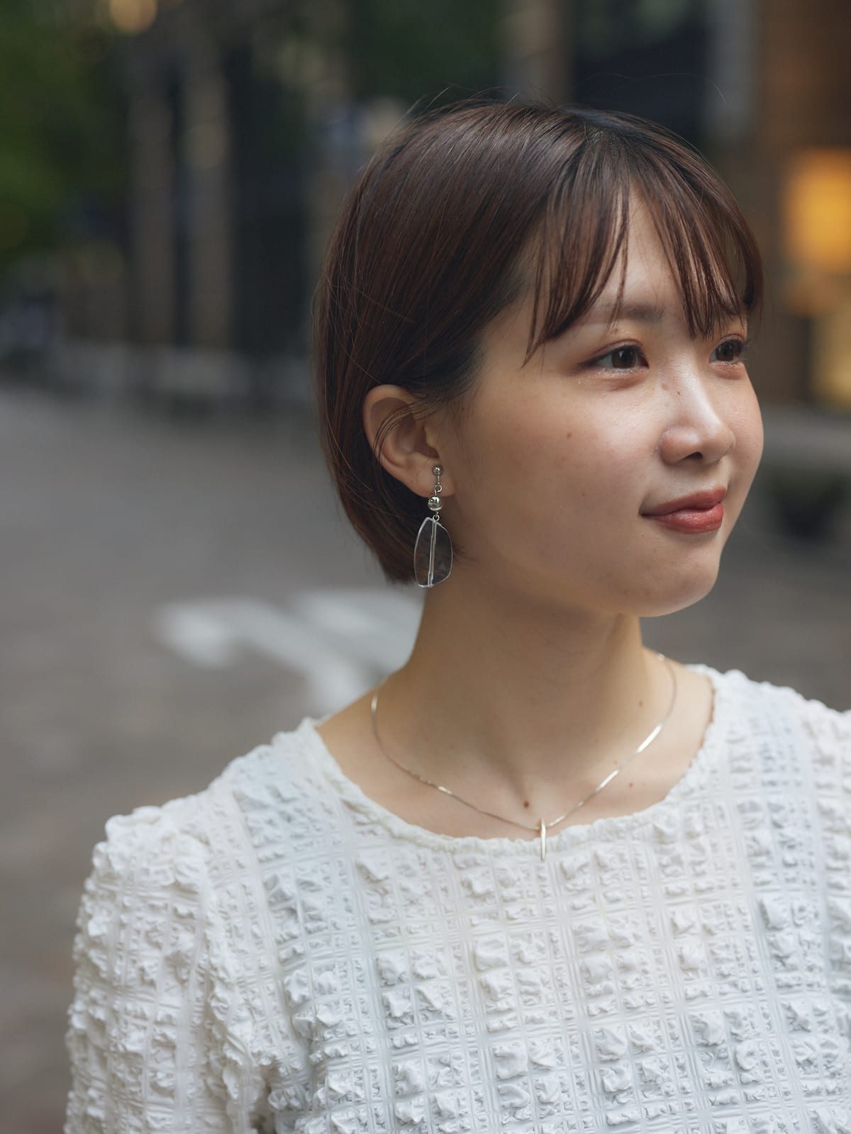 clear pierce/earring