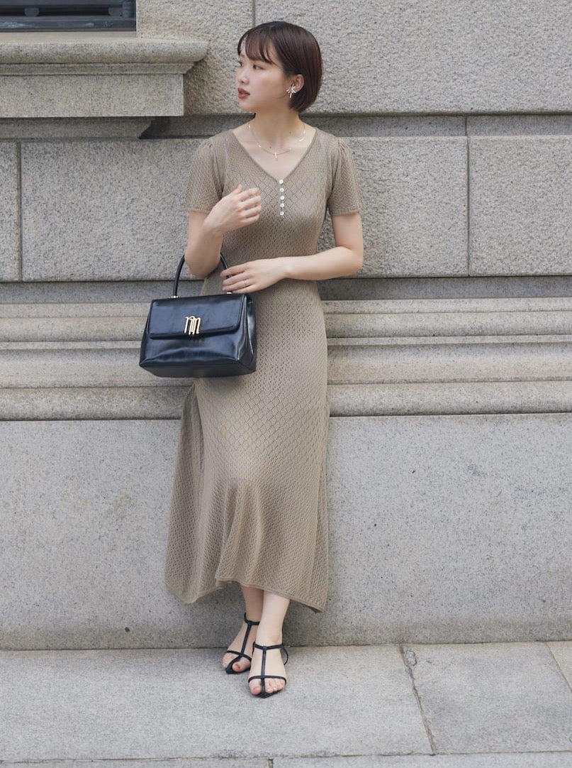 date knit one-piece