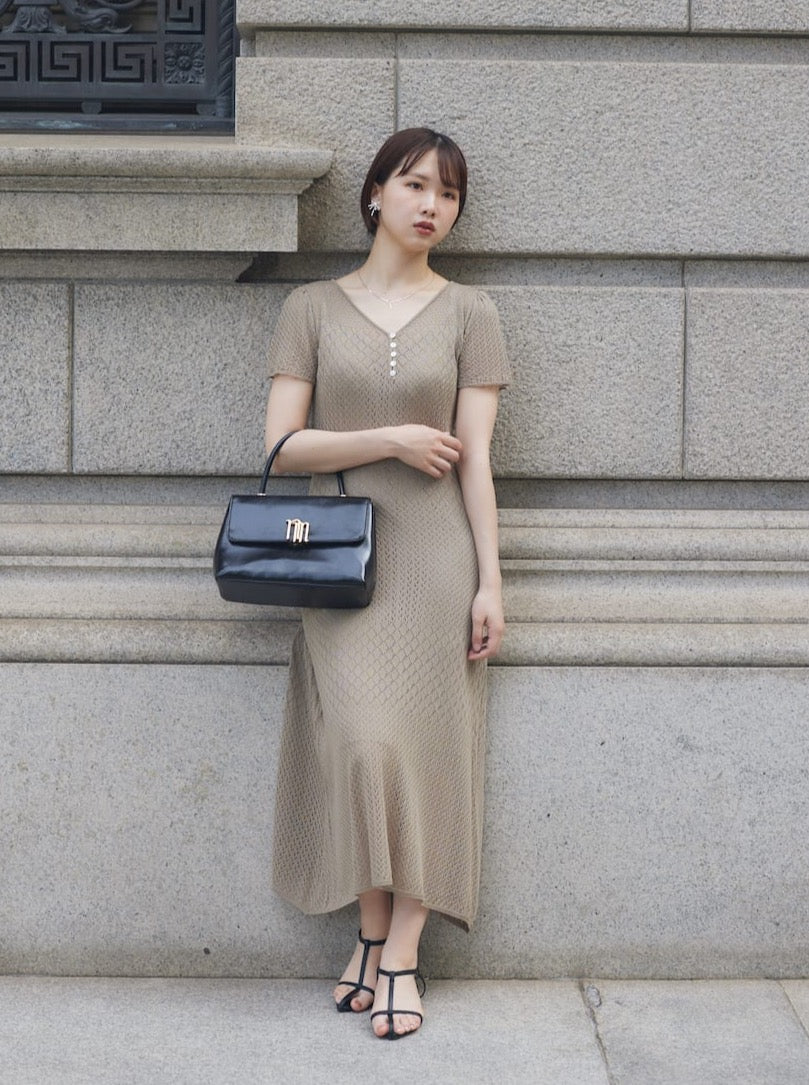 date knit one-piece