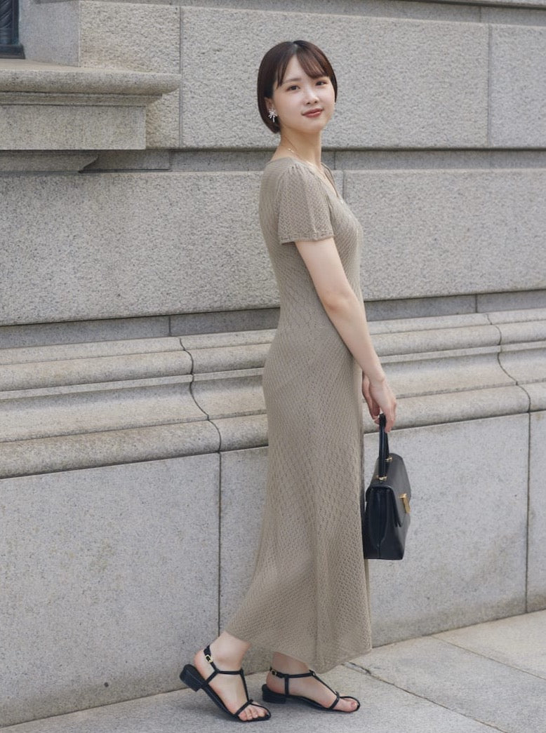 date knit one-piece