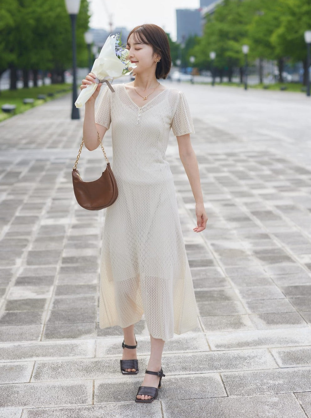 date knit one-piece