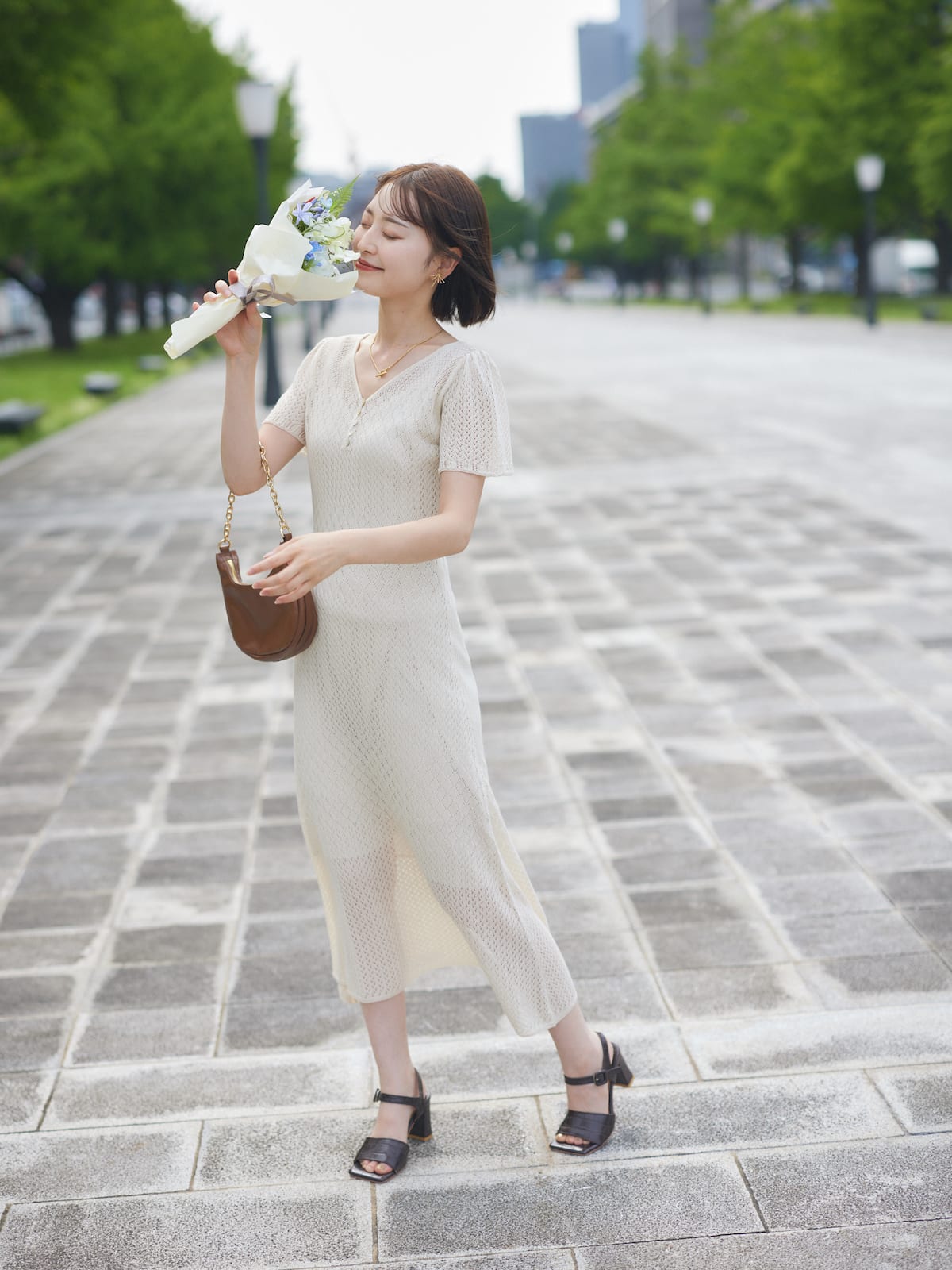 date knit one-piece
