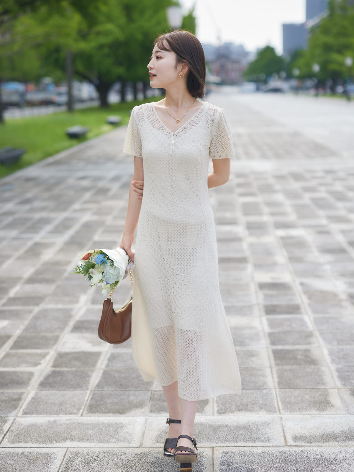 date knit one-piece