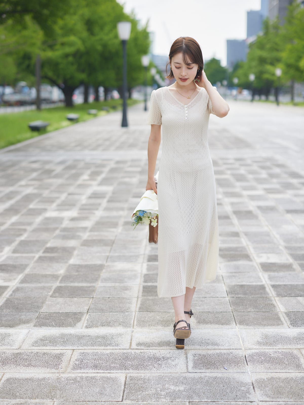 date knit one-piece