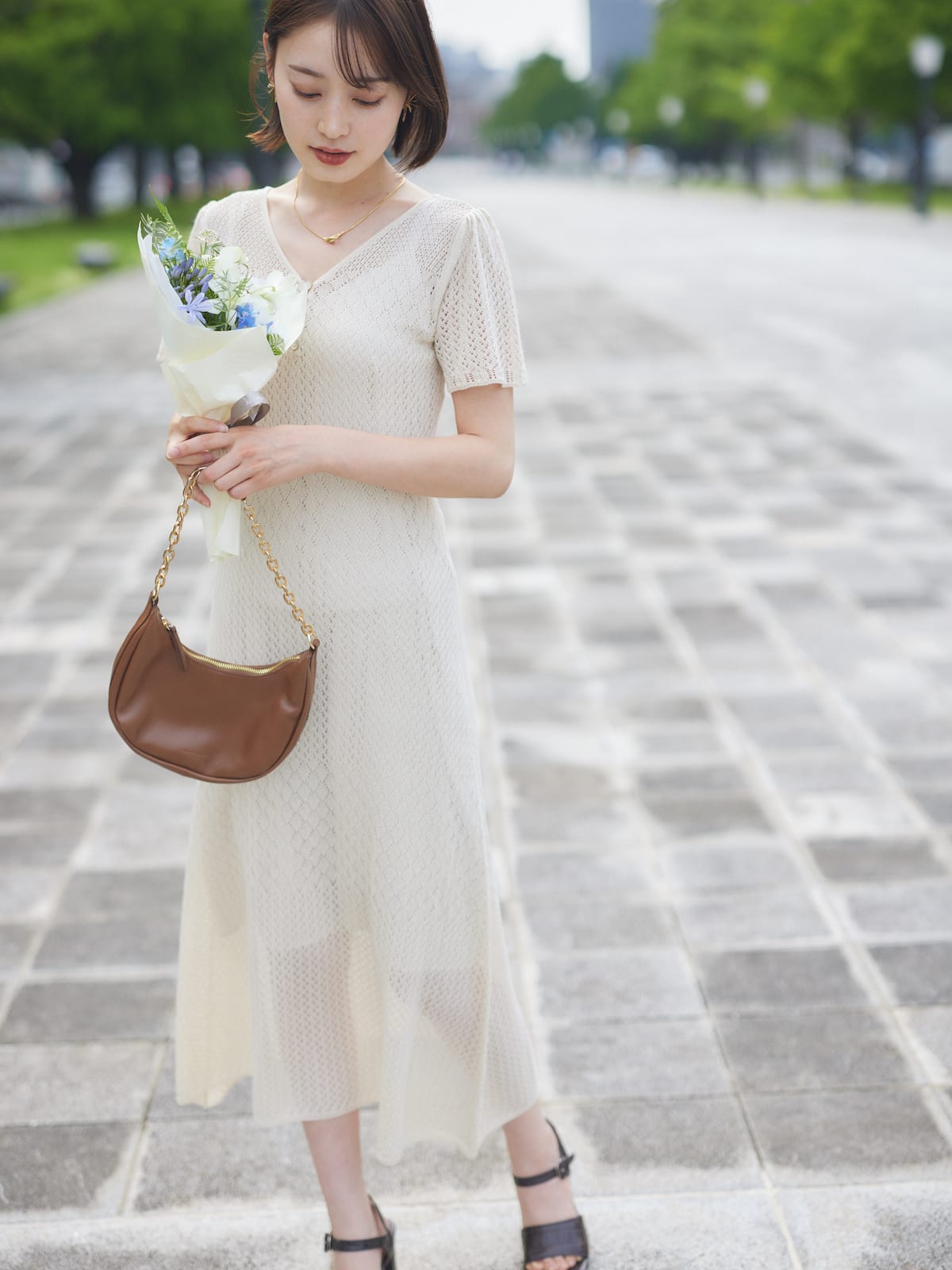 date knit one-piece