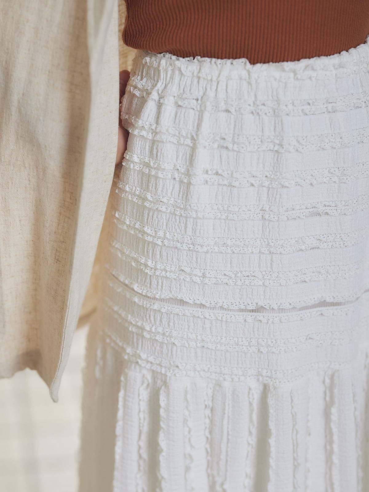 cotton lace skirts