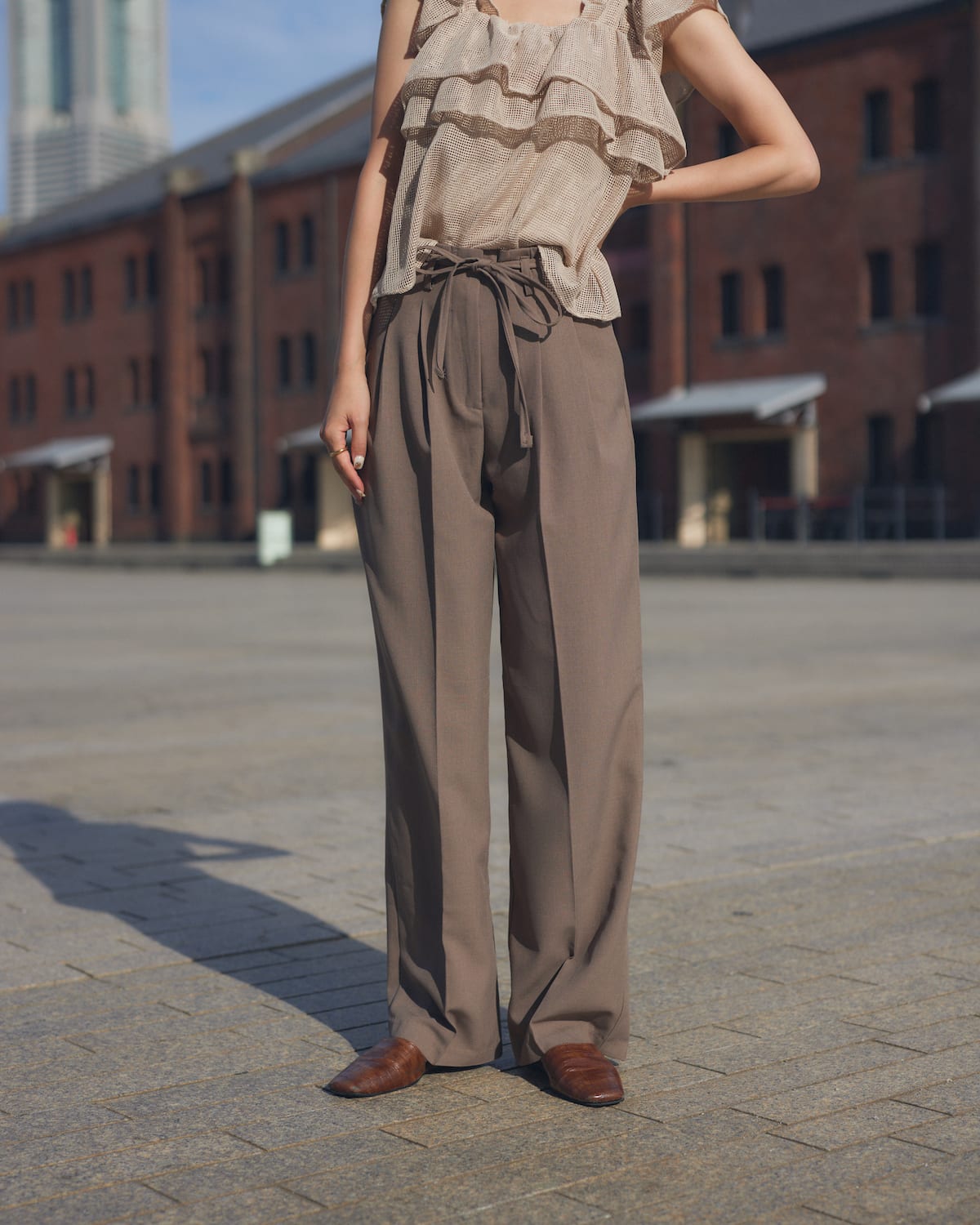 wide straight pants