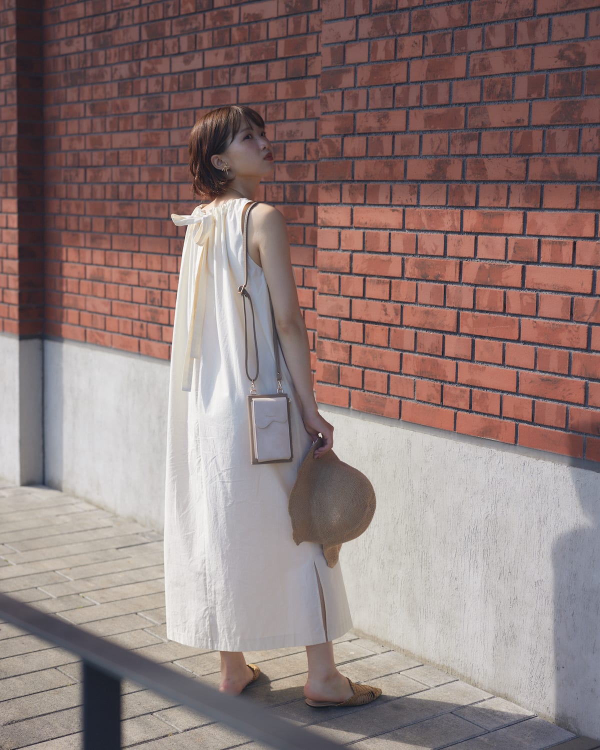 cotton gather dress