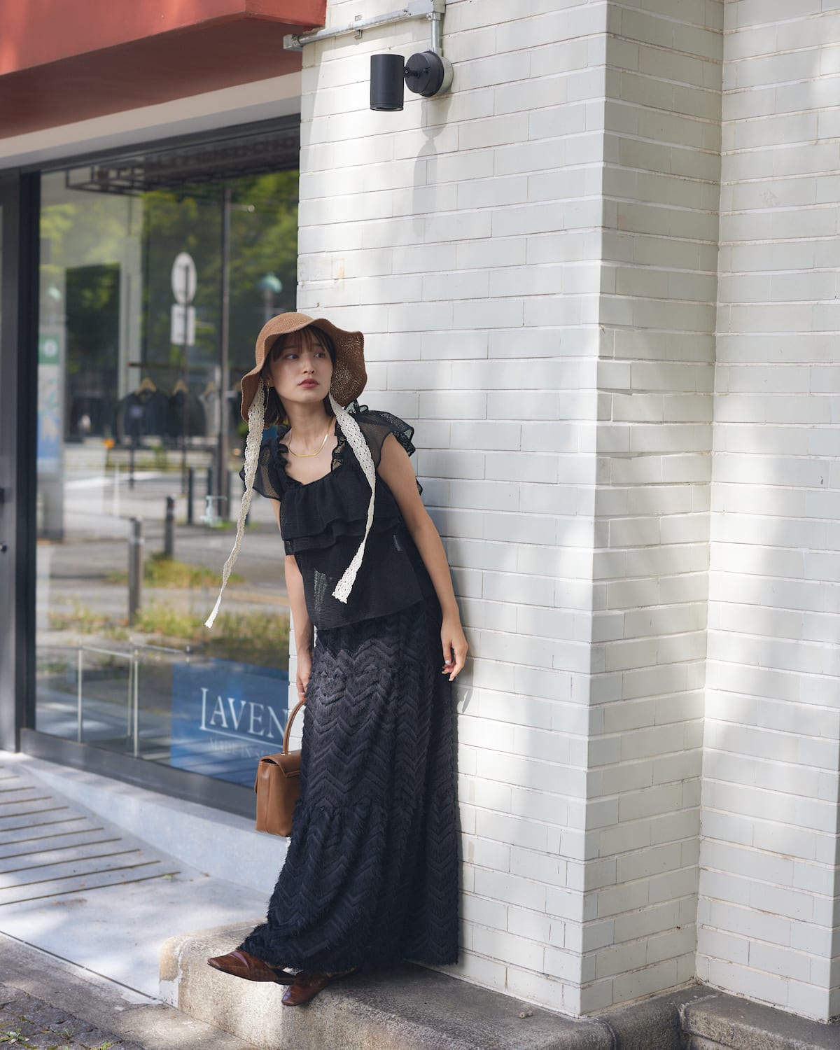 lace straw hat