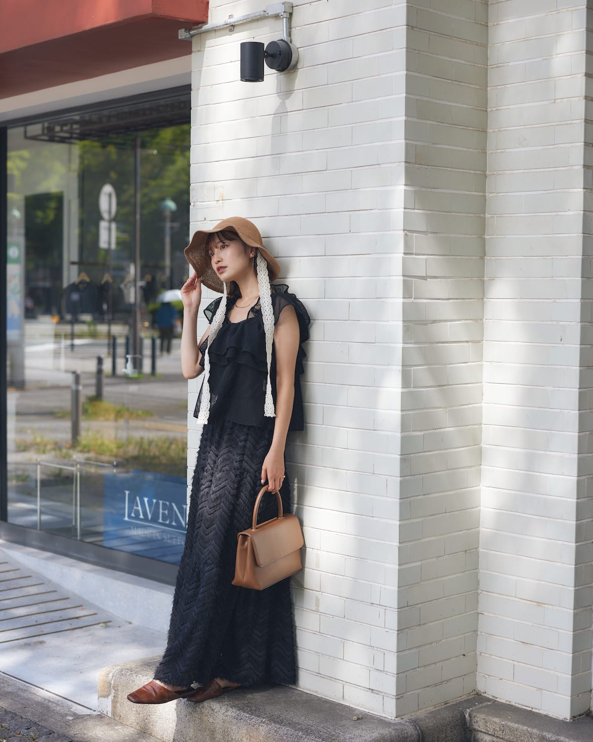 lace straw hat