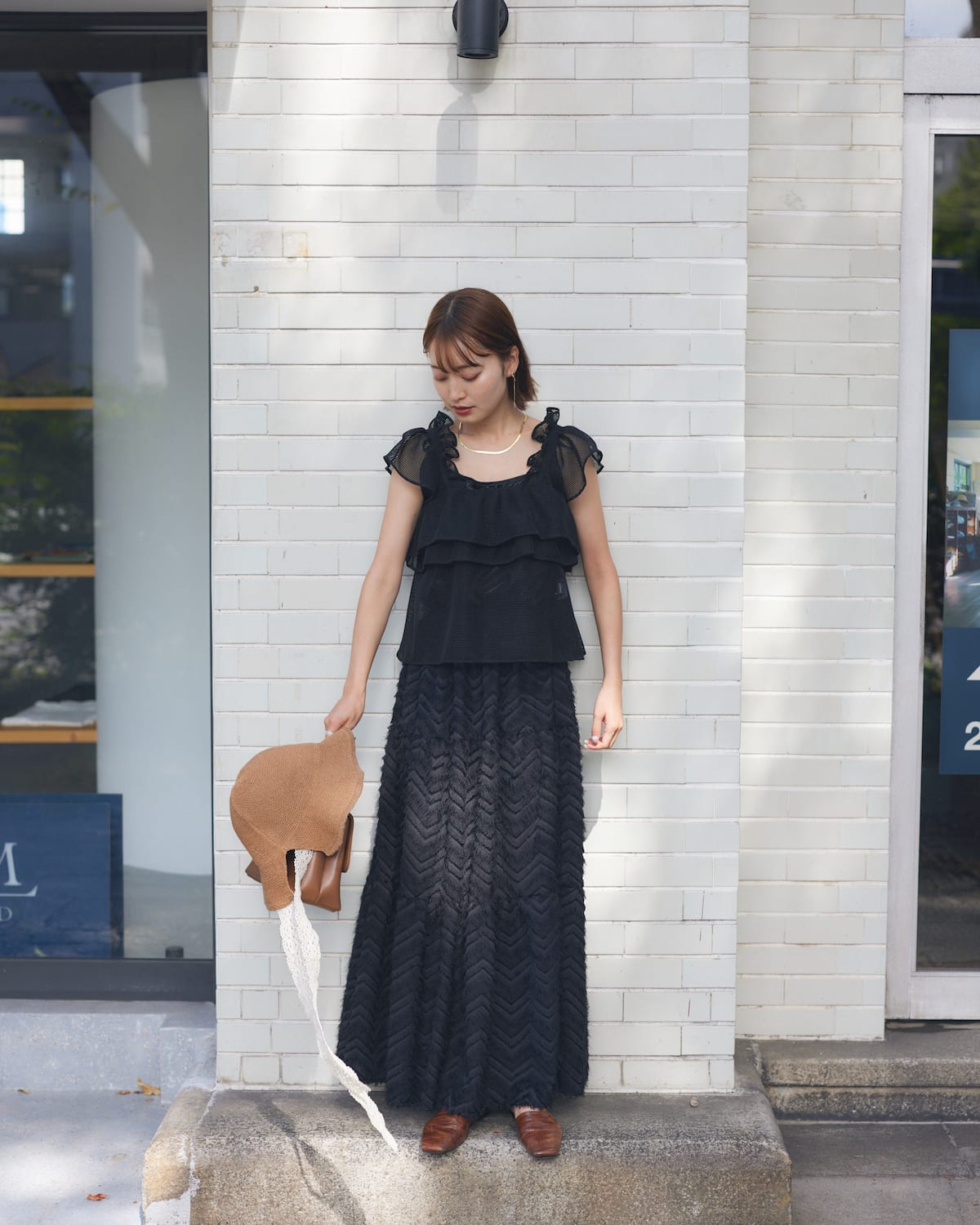 frill mesh tops