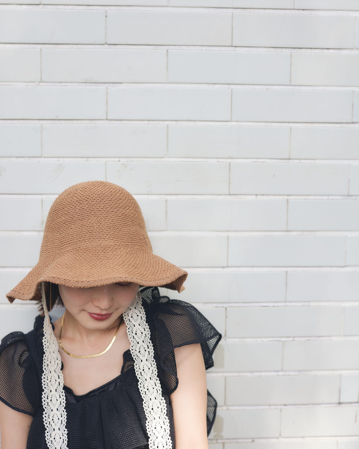 lace straw hat