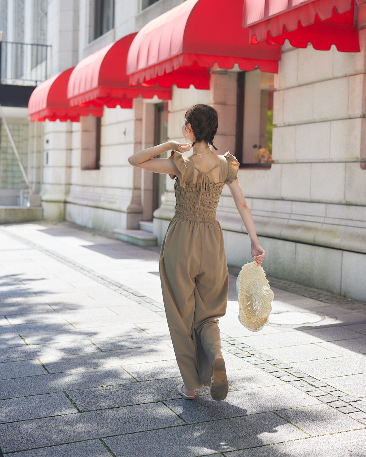 shirring frill all in one