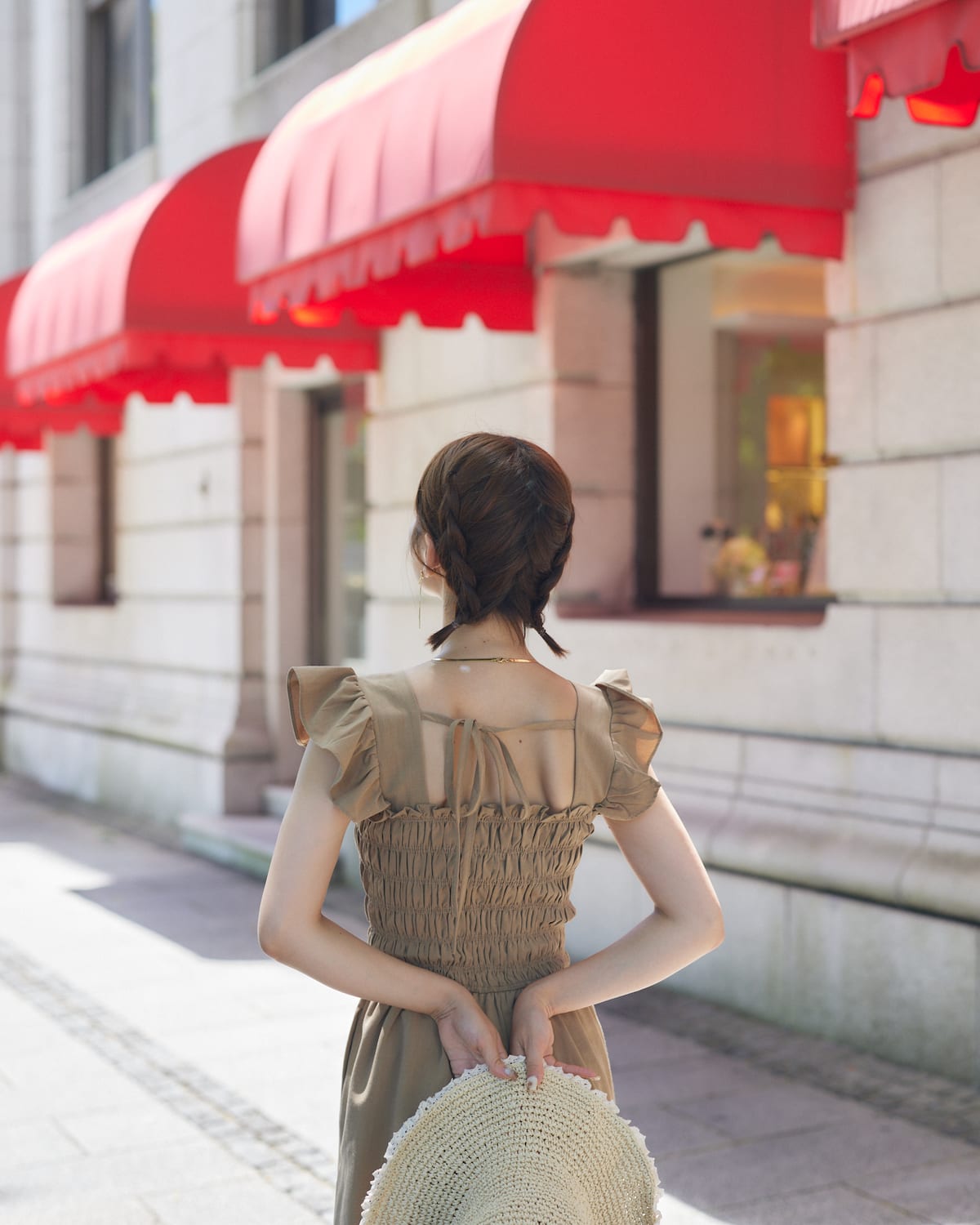 shirring frill all in one