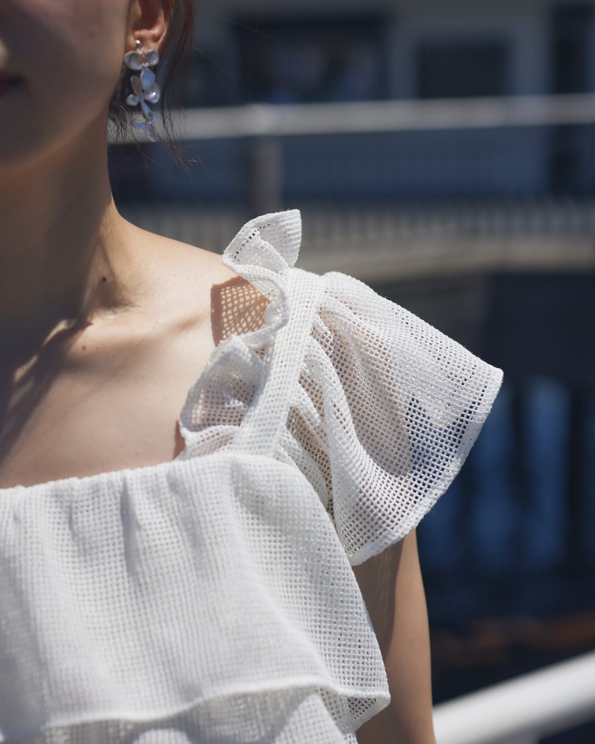 frill mesh tops