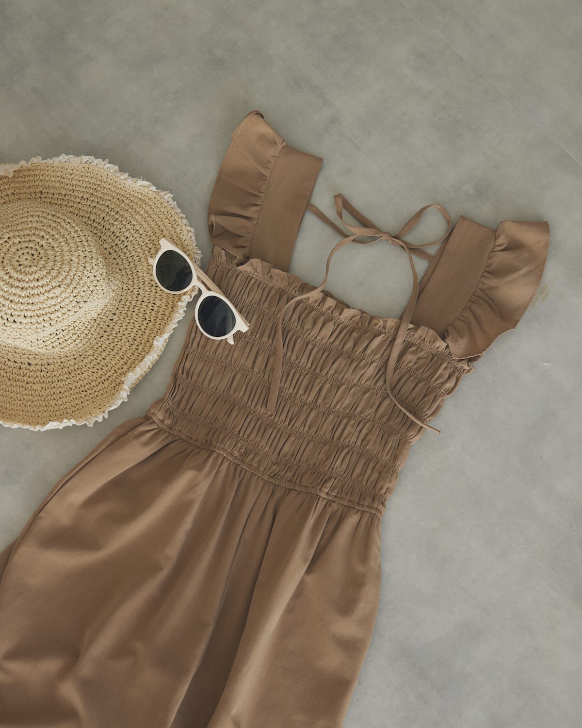 shirring frill all in one