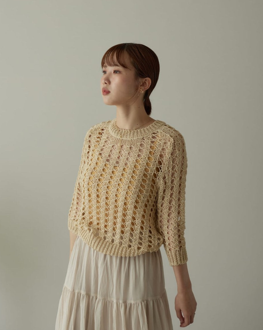 loose mesh tops set