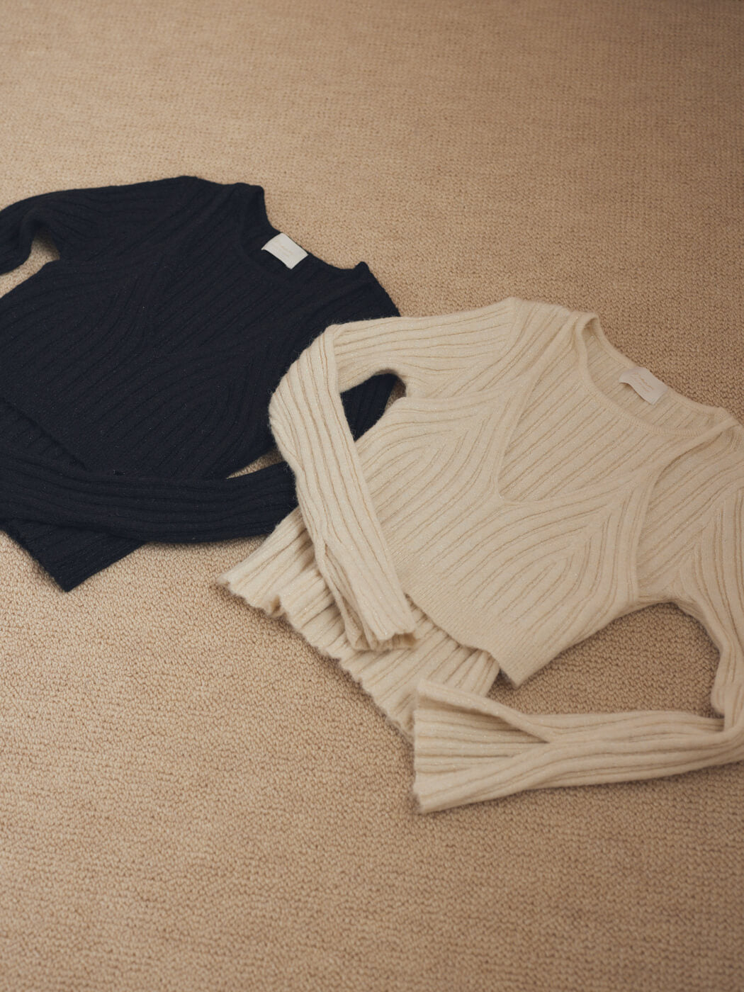 lame knit bustier