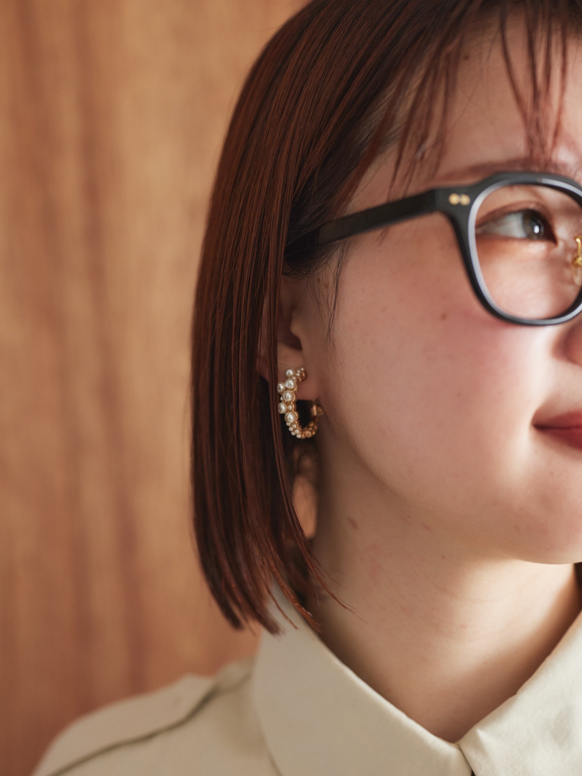 Fake peal pierces/earrings