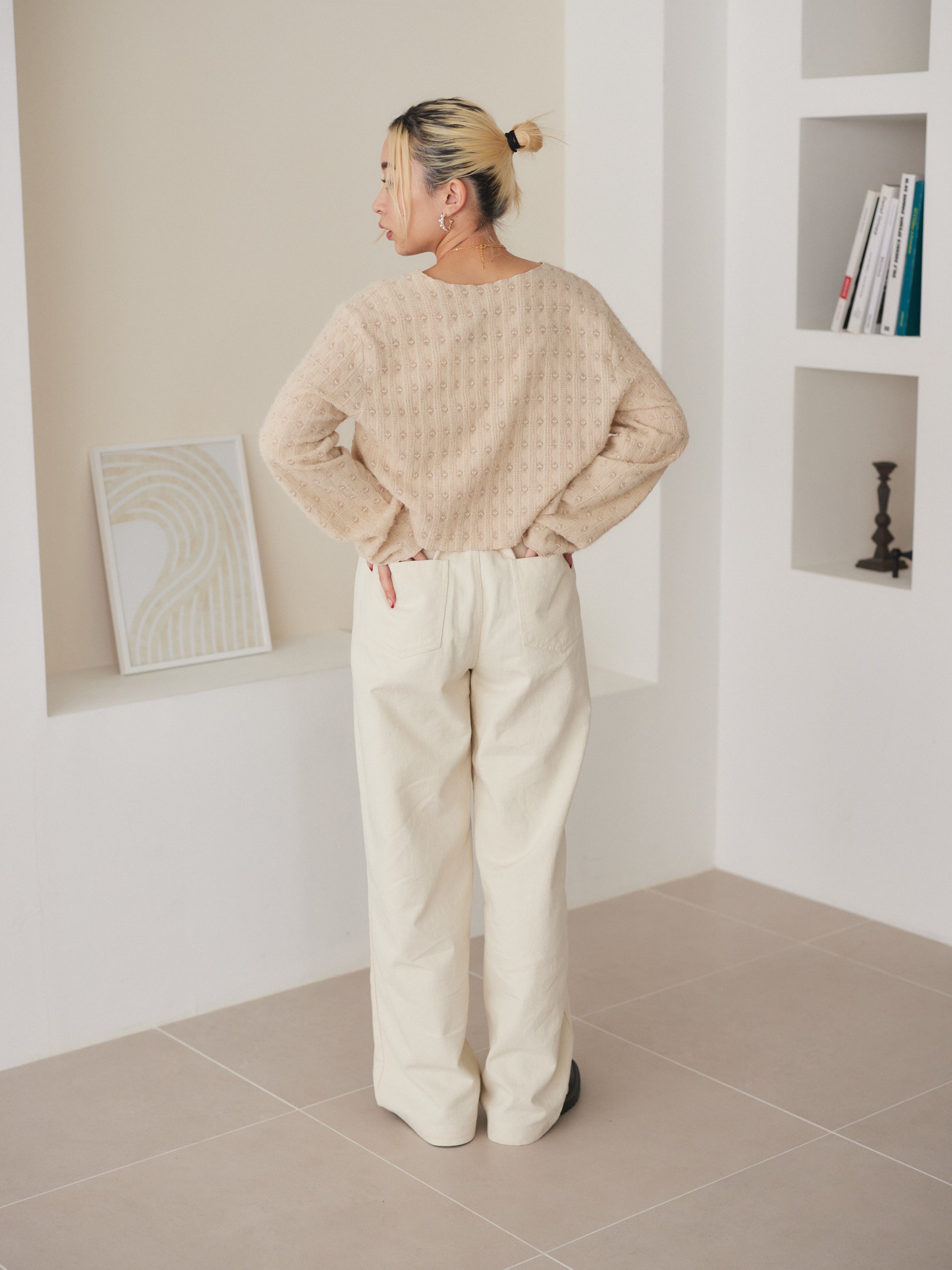 front pocket cotton pants