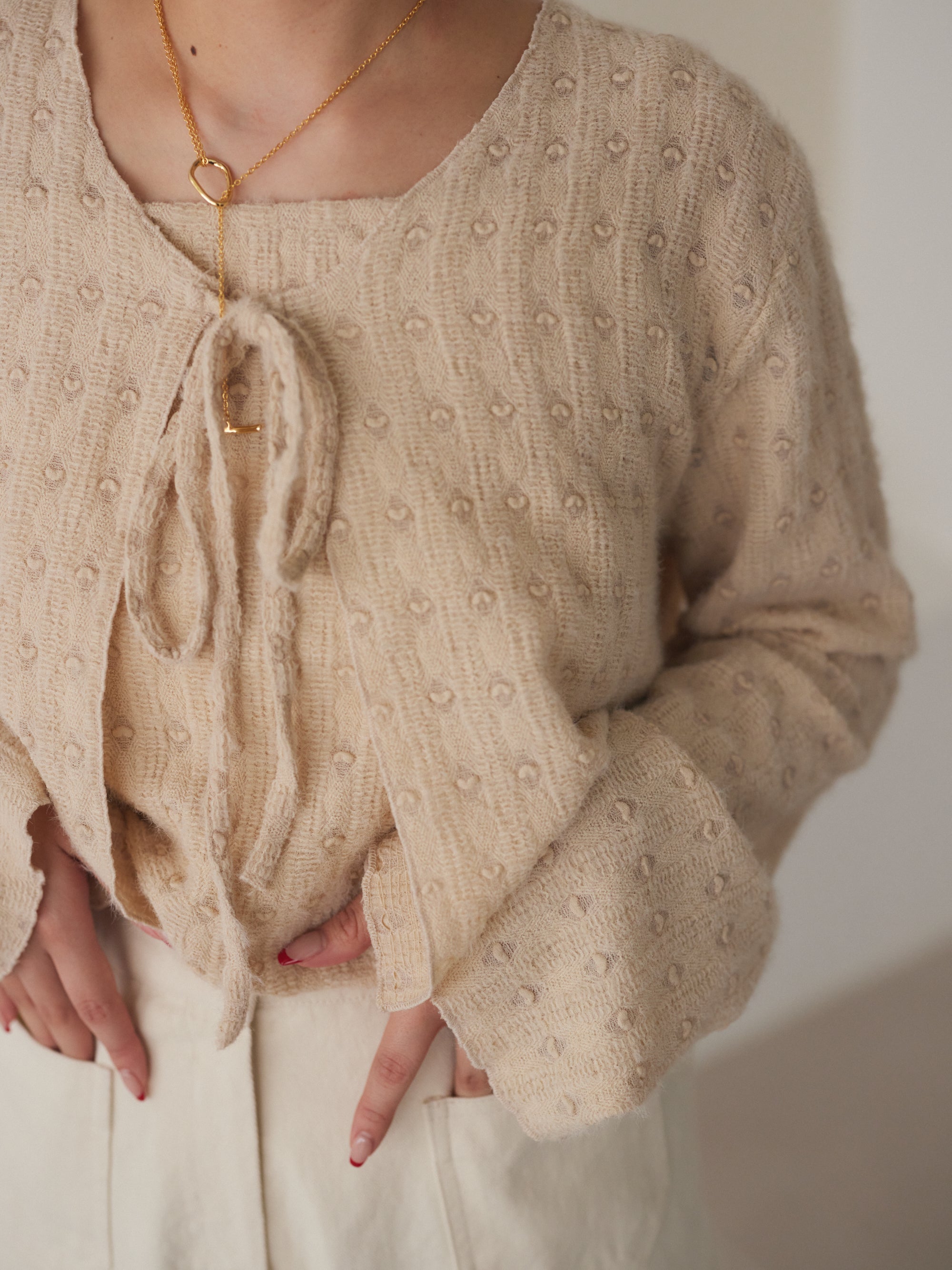 Little heart cardigan tops