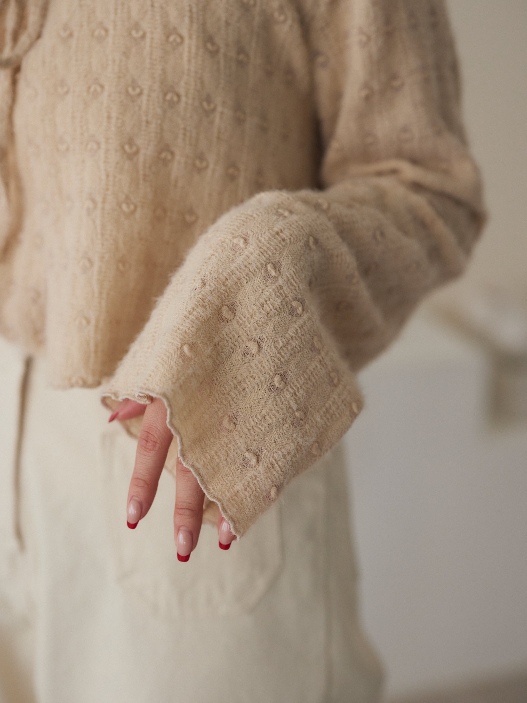 Little heart cardigan tops